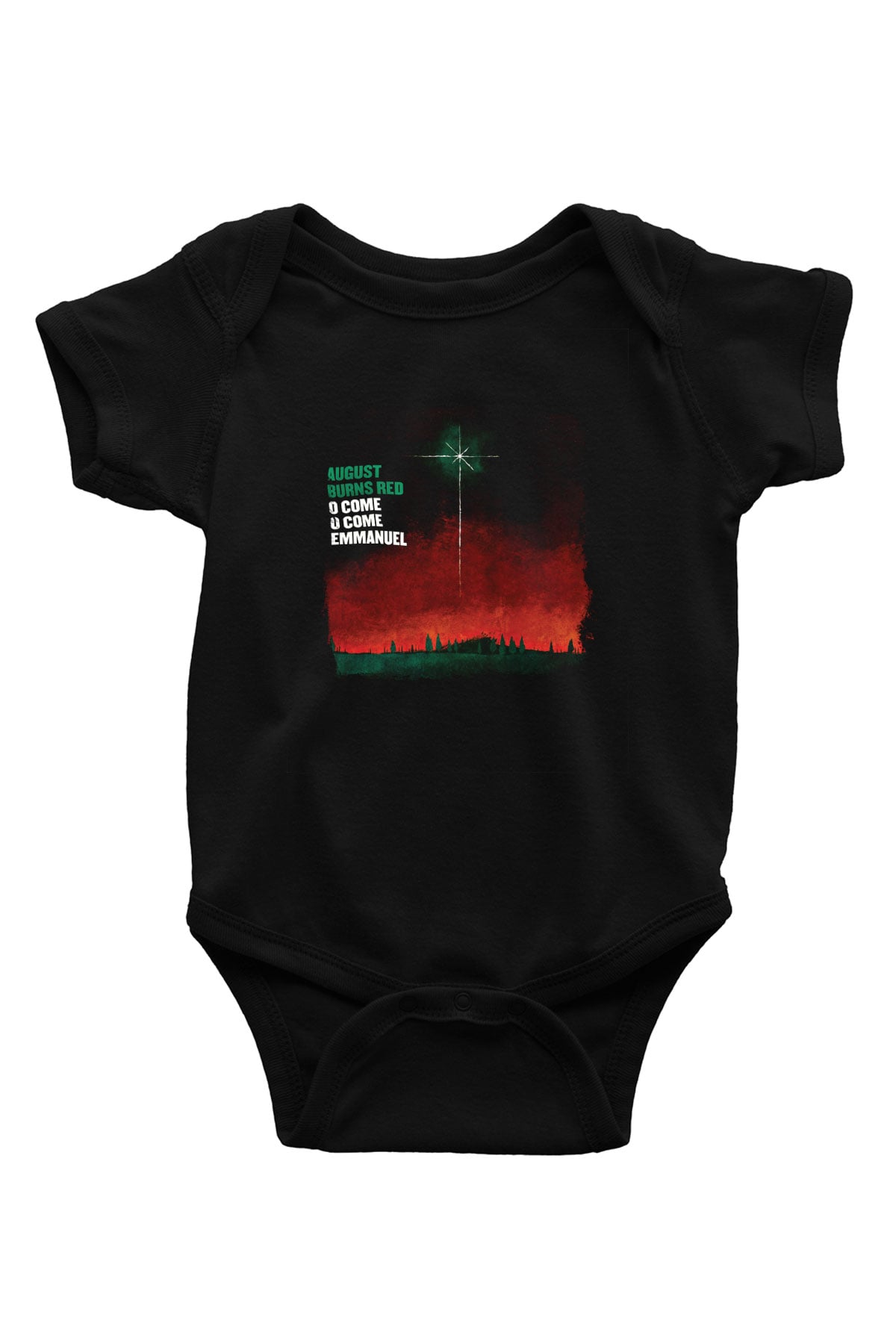 August Burns Red Baskılı Unisex Siyah Bebek Body - Zıbın