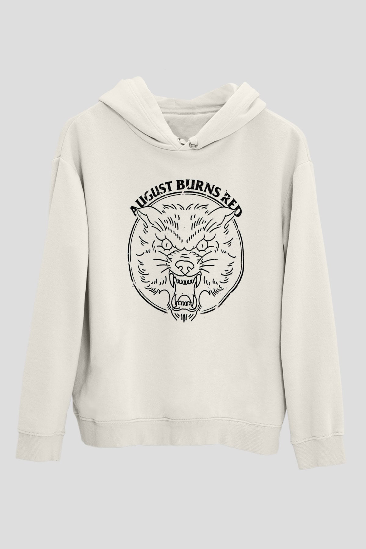 August Burns Red Beyaz Unisex Kapüşonlu Sweatshirt