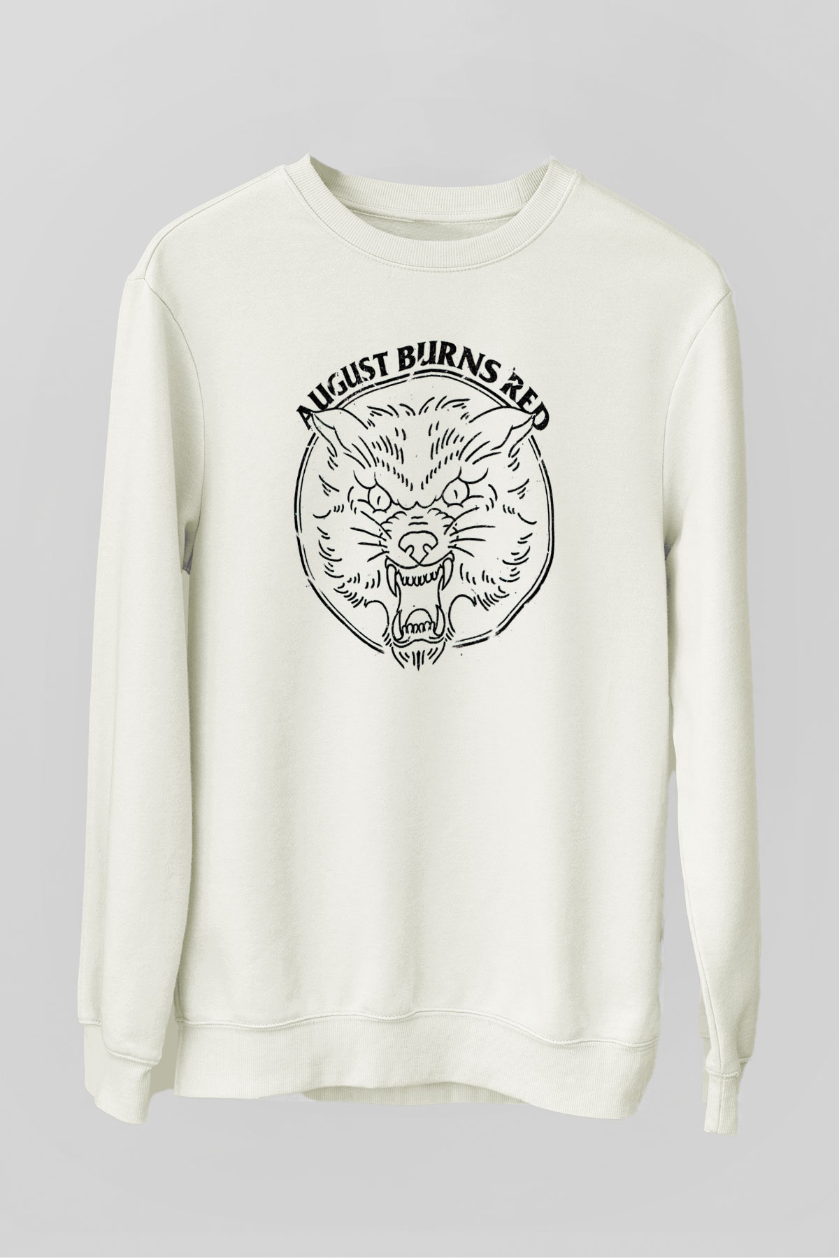 August Burns Red Beyaz Unisex Sweatshirt