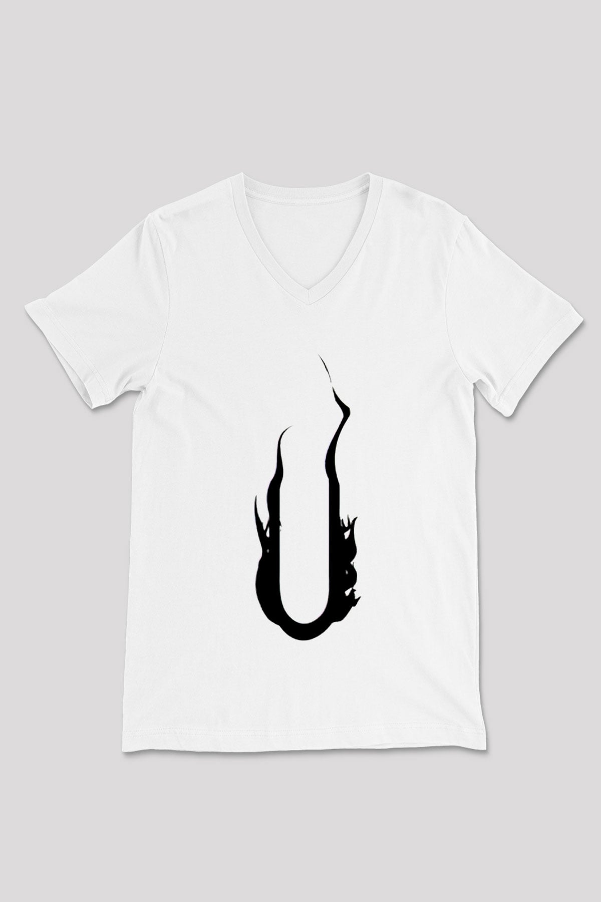 August Burns Red Beyaz Unisex V Yaka Tişört T-Shirt