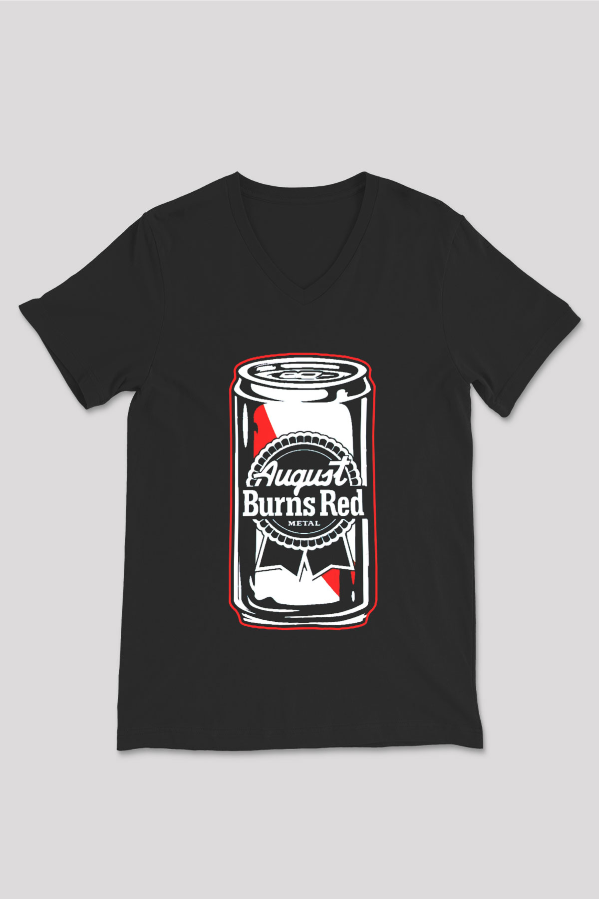 August Burns Red Siyah Unisex V Yaka Tişört