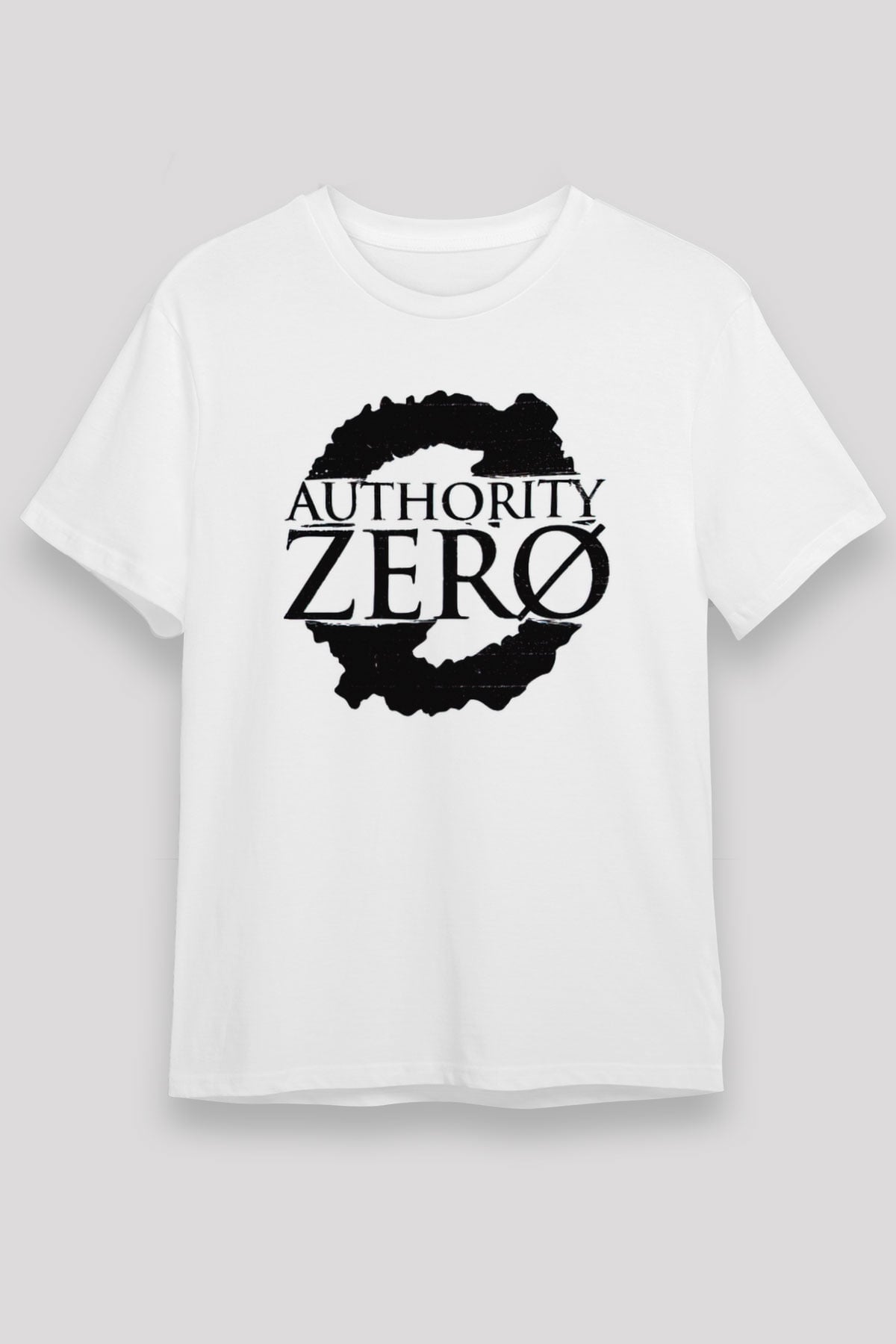 Authority Zero Beyaz Unisex Tişört T-Shirt - TişörtFabrikası