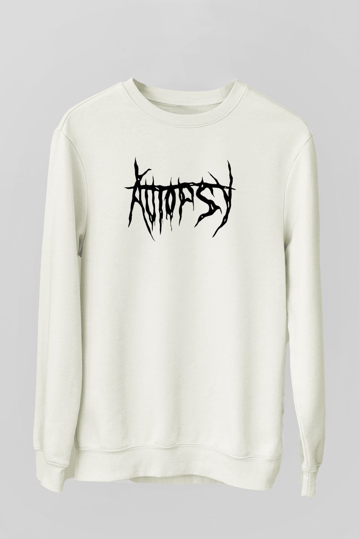 Autopsy Beyaz Unisex Sweatshirt