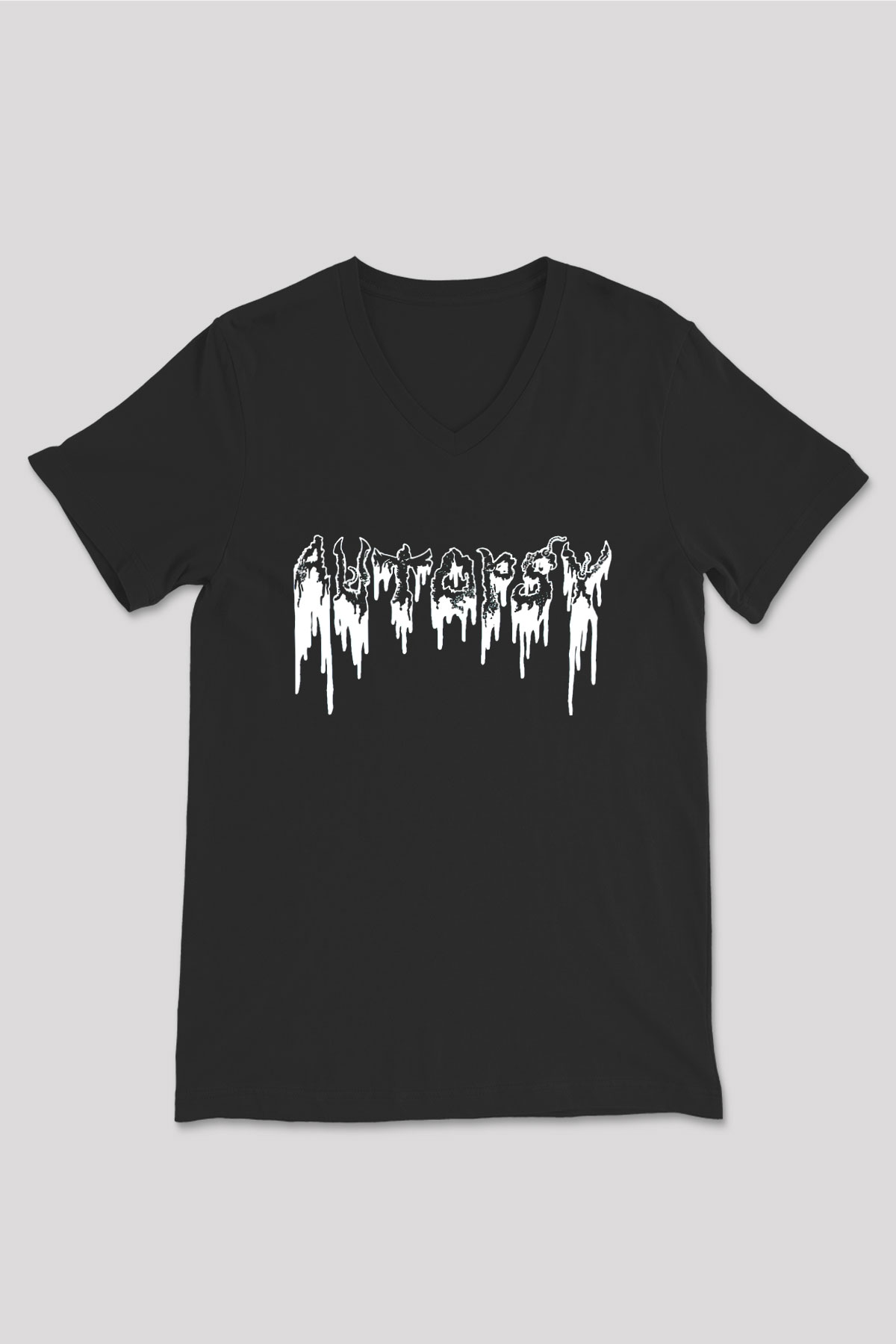 Autopsy Siyah Unisex V Yaka Tişört