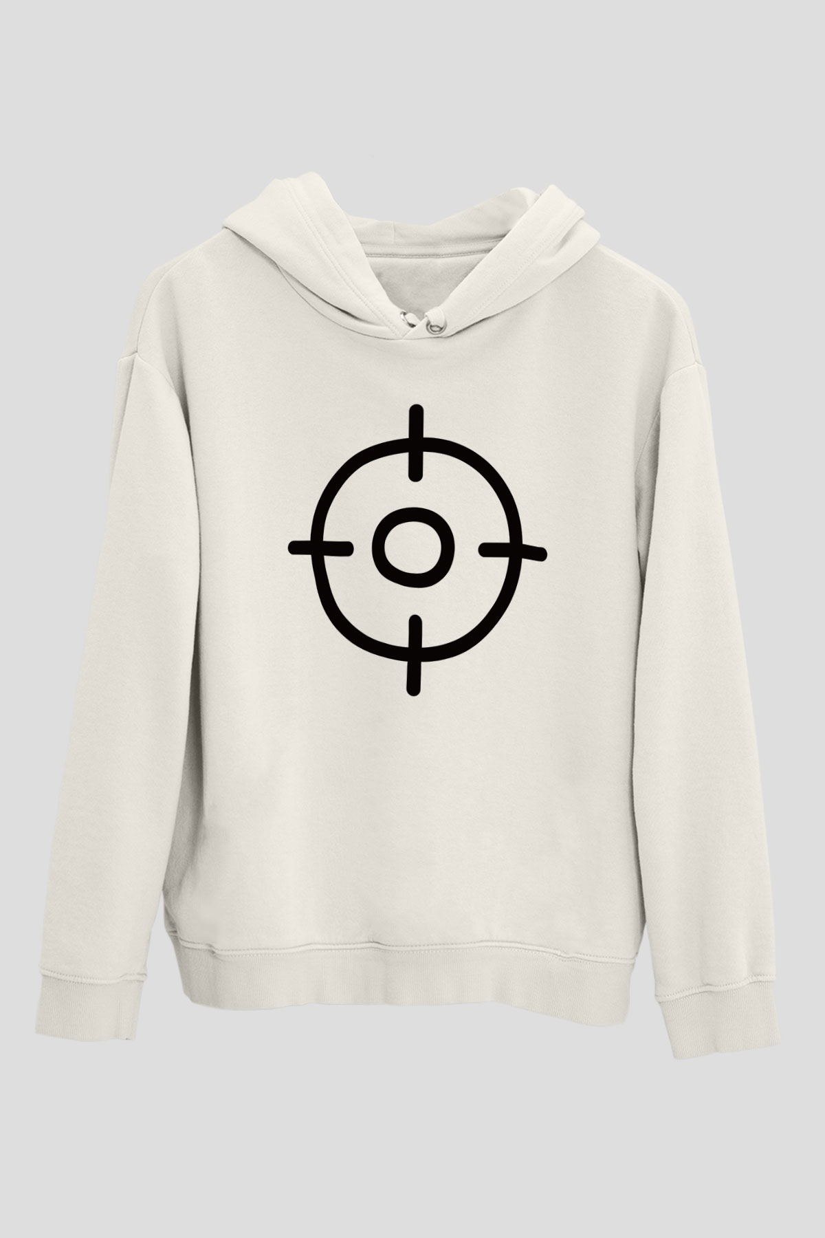 Avcı Beyaz Unisex Hoodie