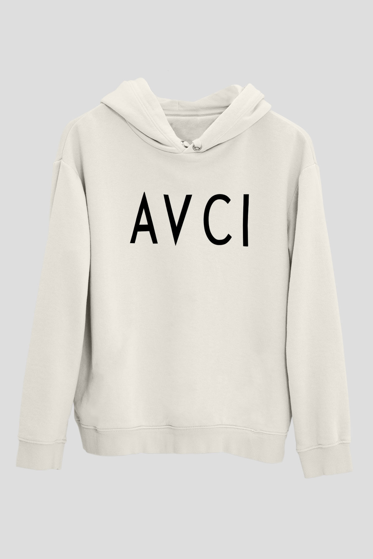 Avcı Beyaz Unisex Hoodie