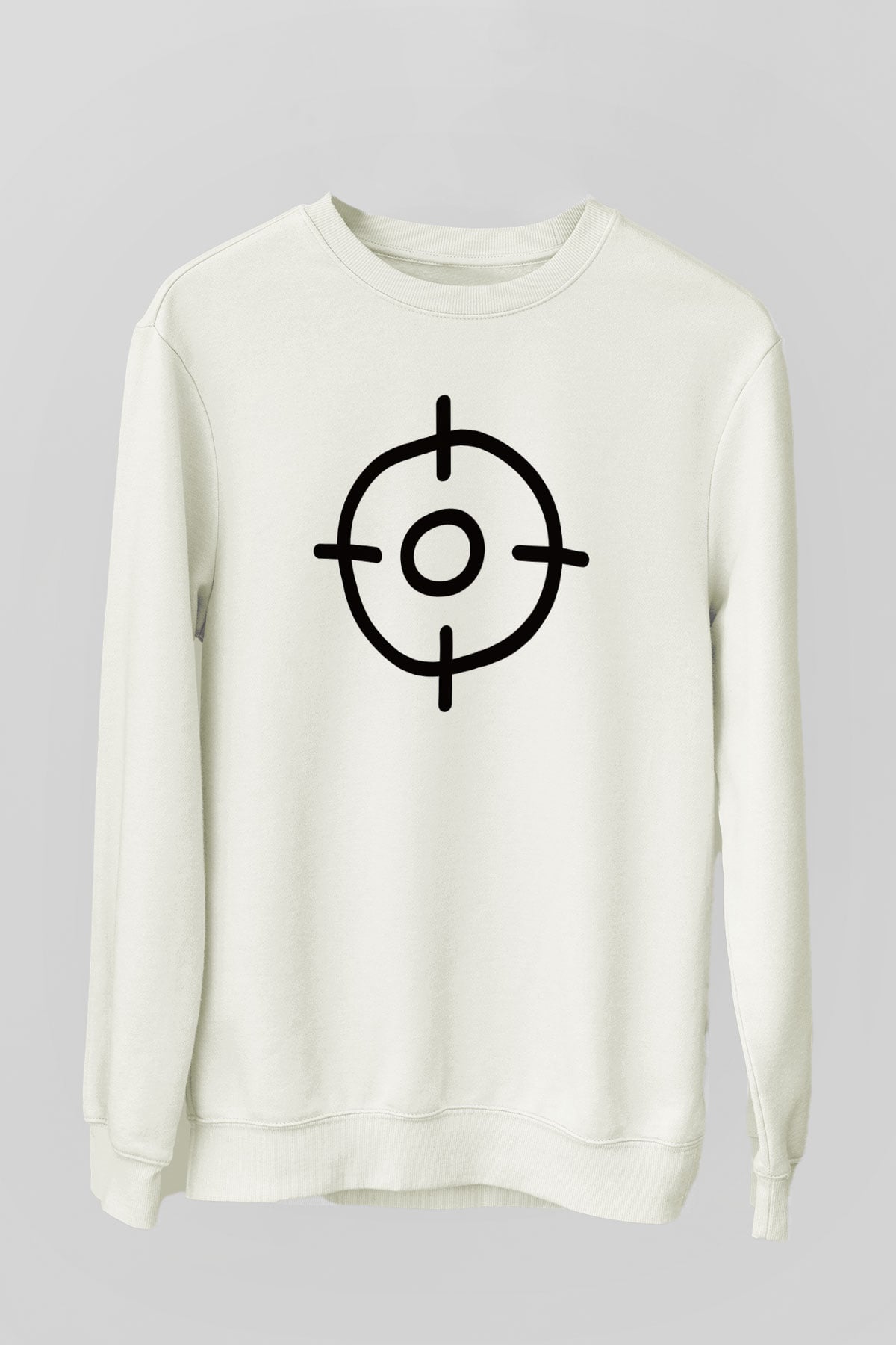 Avcı Beyaz Unisex Sweatshirt