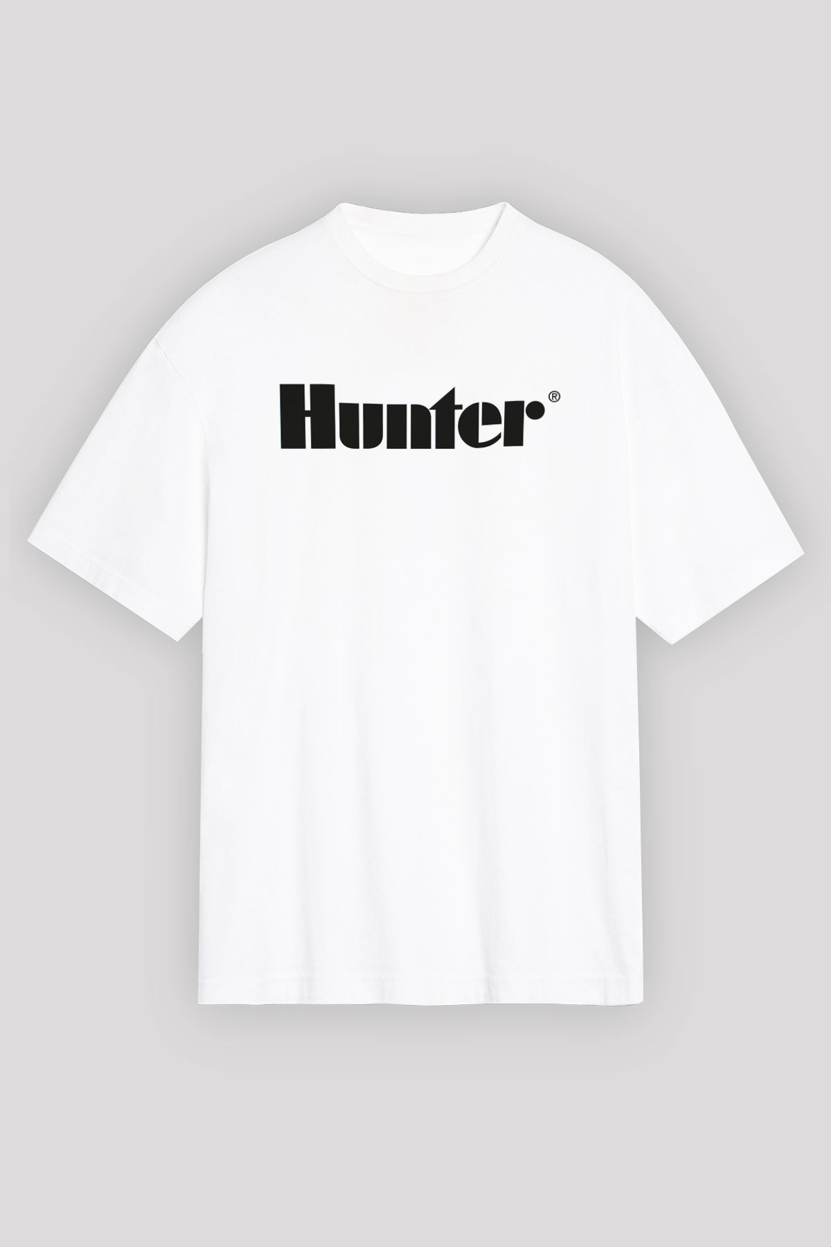 Avcı Beyaz Unisex Tişört T-Shirt - TişörtFabrikası