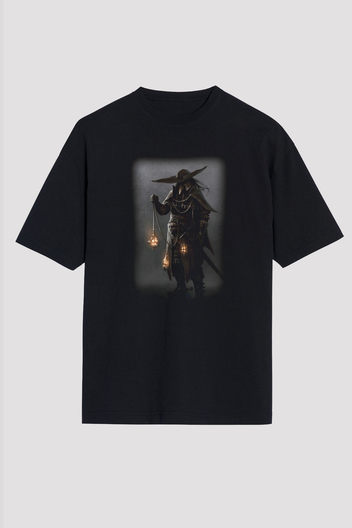 Avcı Siyah Unisex Tişört T-Shirt - TişörtFabrikası