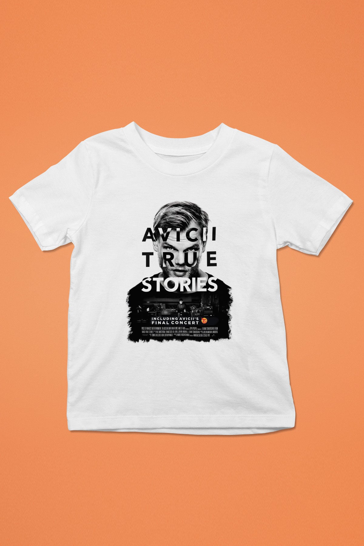 Avicii Baskılı Beyaz Unisex Çocuk Tişört