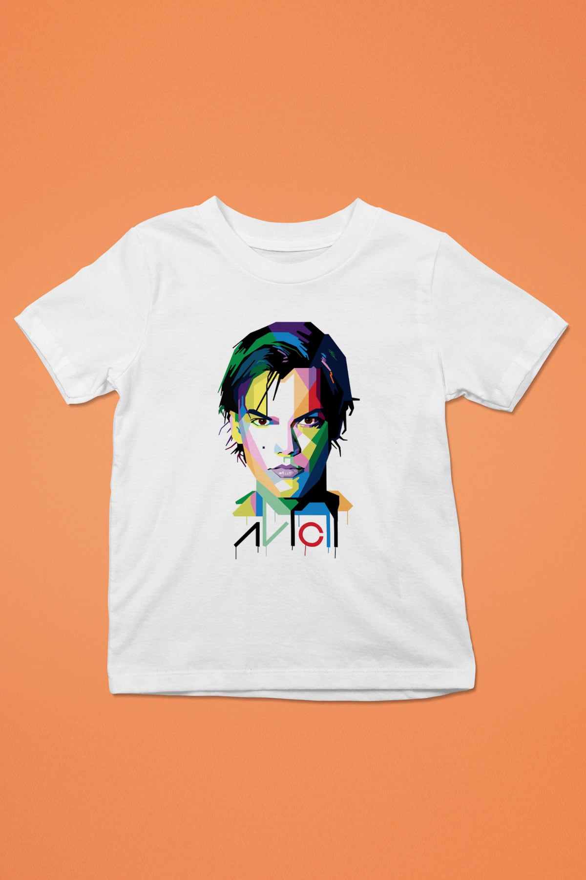 Avicii Baskılı Beyaz Unisex Çocuk Tişört
