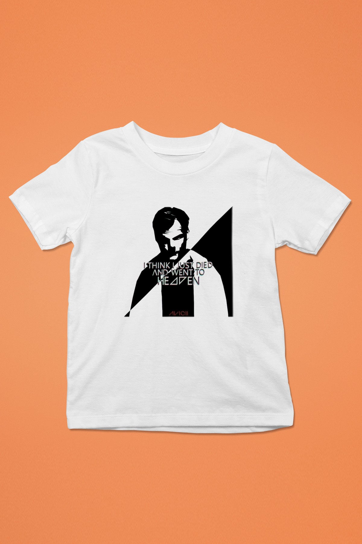 Avicii Baskılı Beyaz Unisex Çocuk Tişört
