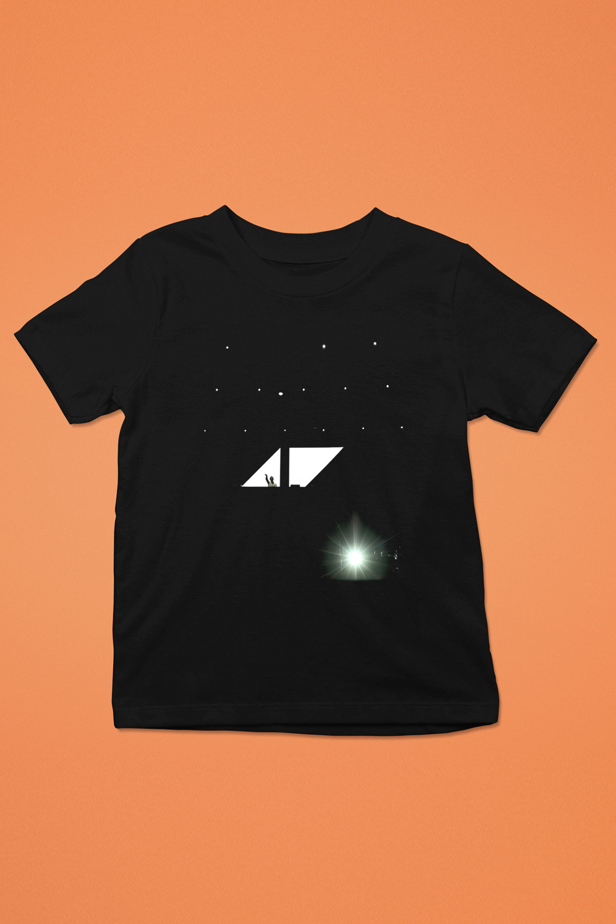 Avicii Baskılı Siyah Unisex Çocuk Tişört