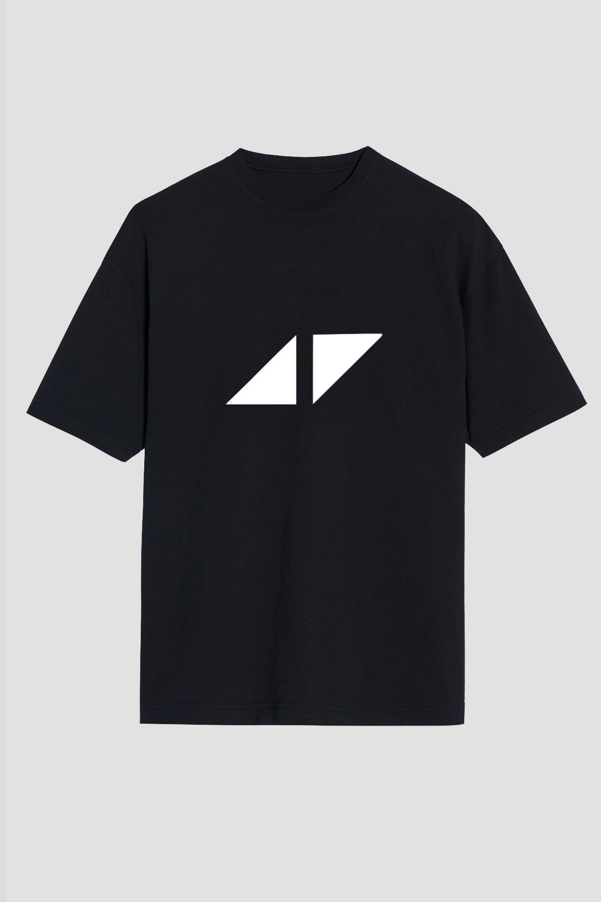 Avicii Baskılı Unisex Oversize Siyah Tişört