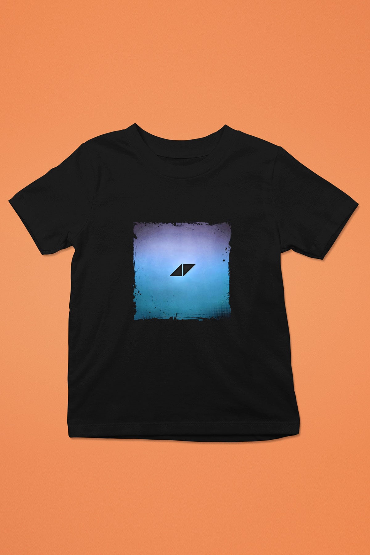 Avicii Baskılı Unisex Siyah Çocuk Tişört