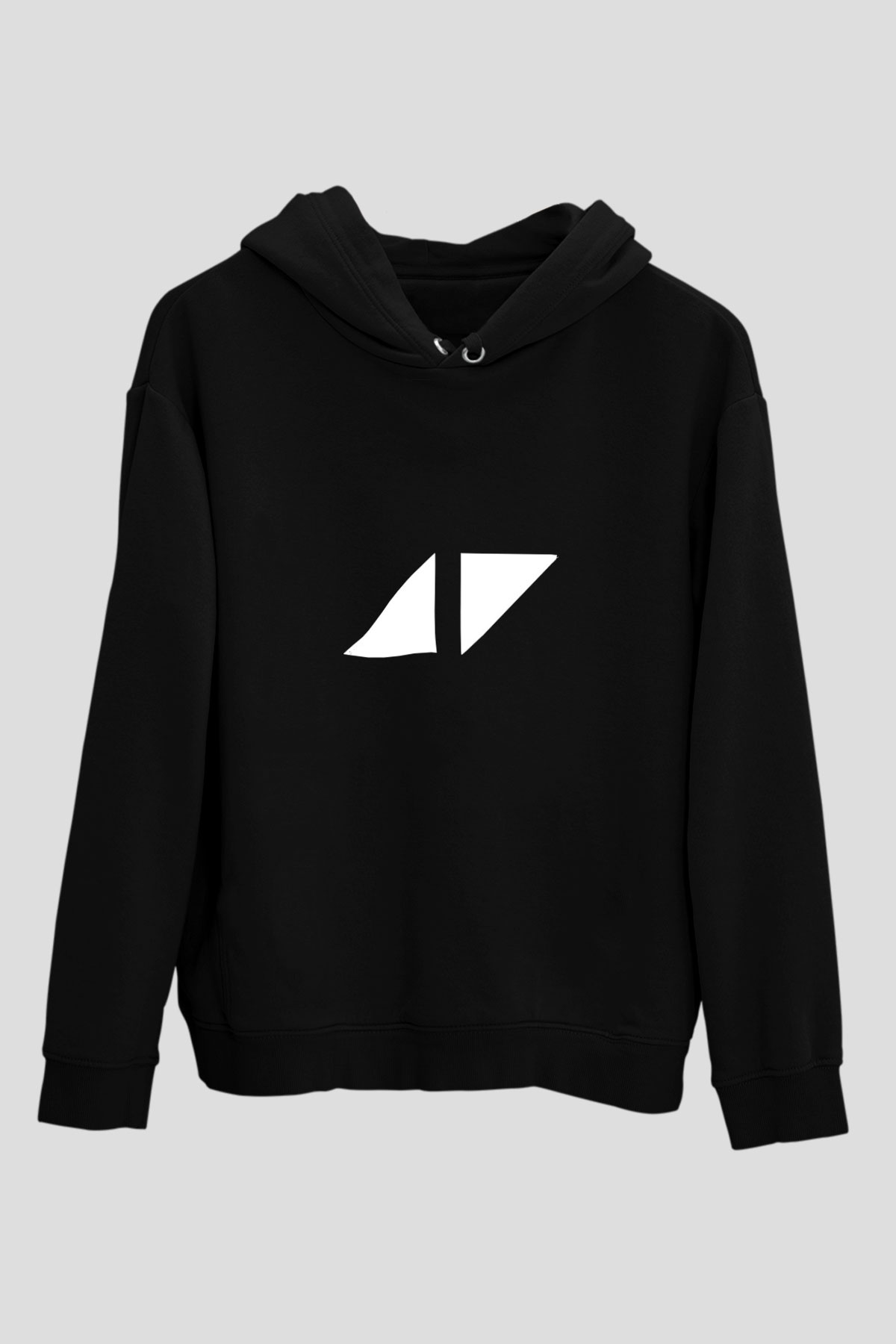 Avicii Baskılı Unisex Siyah Hoodie