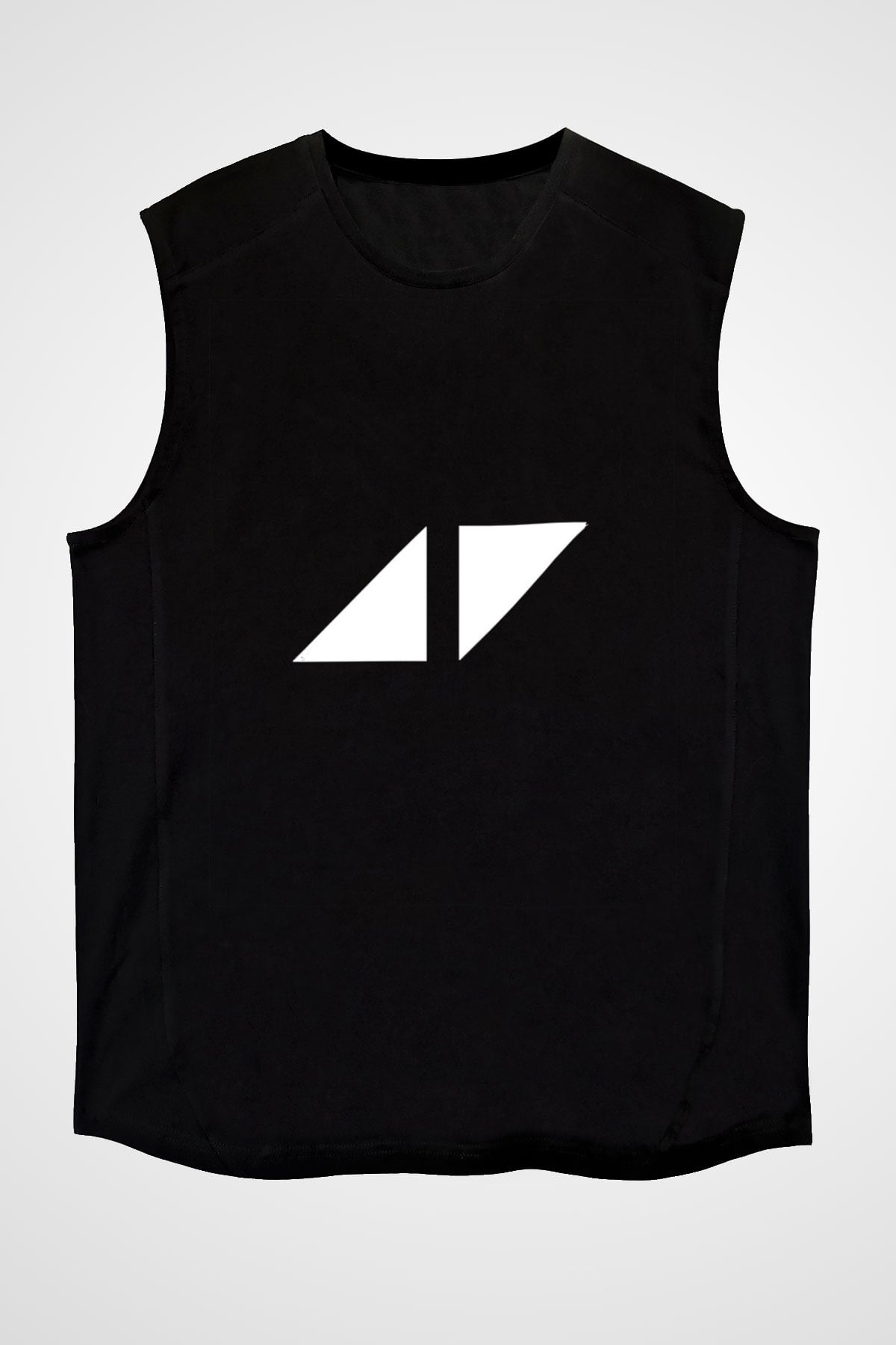 Avicii Baskılı Unisex Siyah Kolsuz Tişört