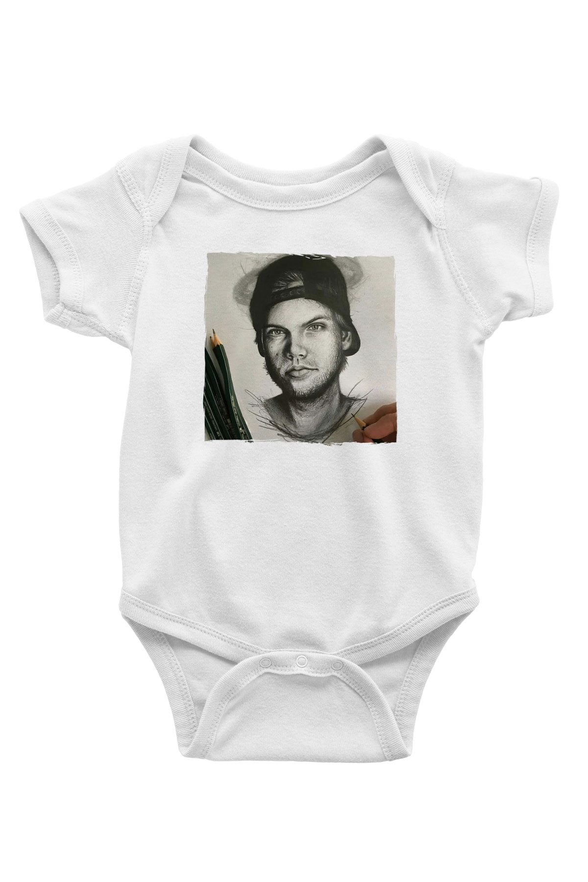 Avicii Beyaz Bebek Body - Zıbın