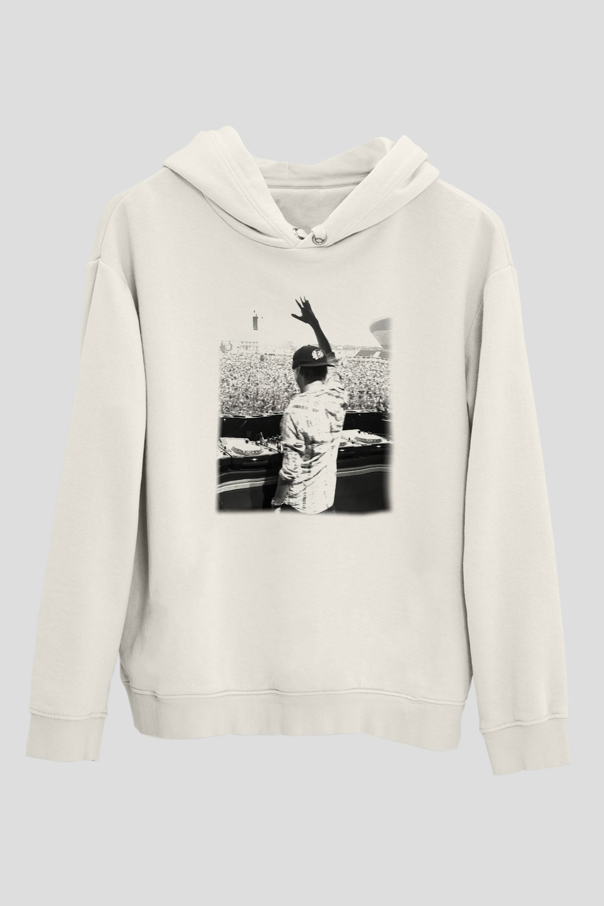 Avicii Beyaz Unisex Kapşonlu Sweatshirt