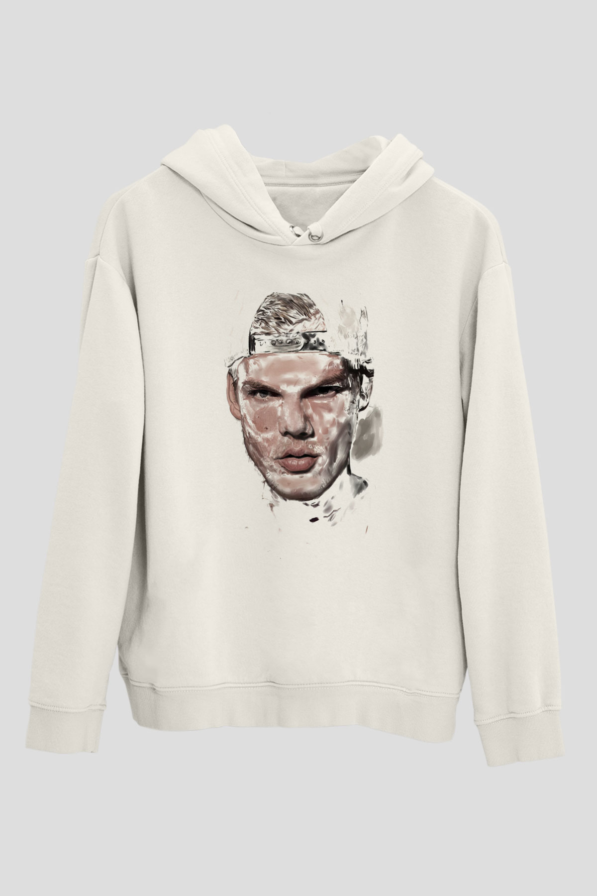 Avicii Beyaz Unisex Kapüşonlu Sweatshirt