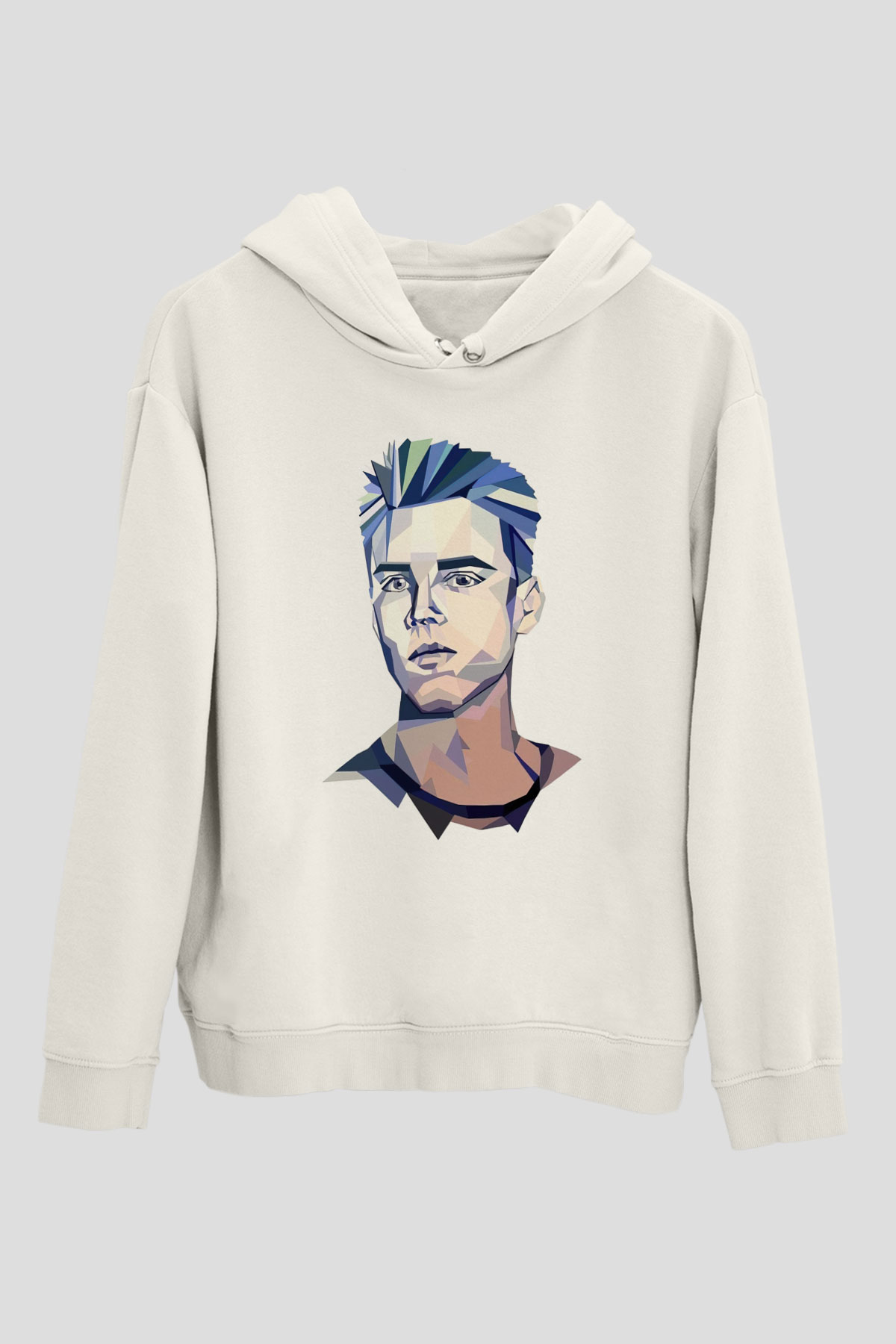 Avicii Beyaz Unisex Kapüşonlu Sweatshirt