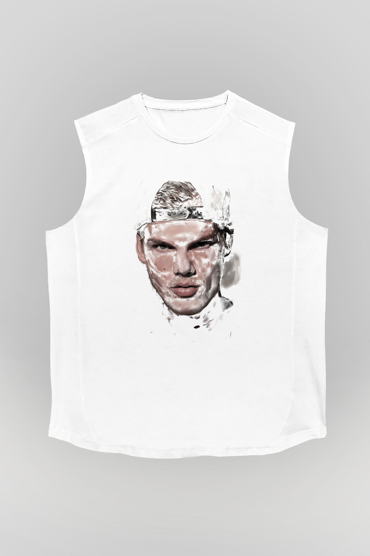 Avicii Beyaz Unisex Kolsuz Tişört