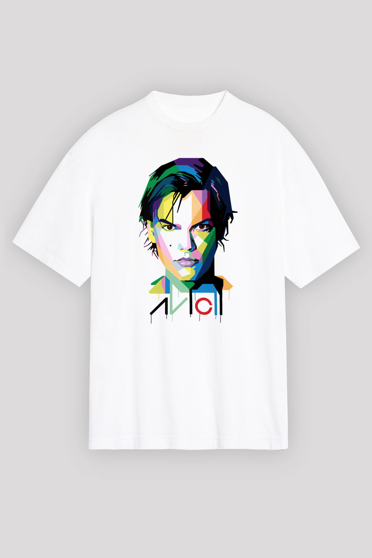 Avicii Beyaz Unisex Oversize Tişört T-Shirt