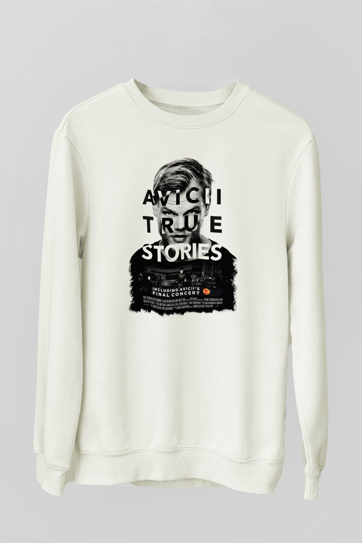 Avicii Beyaz Unisex Sweatshirt