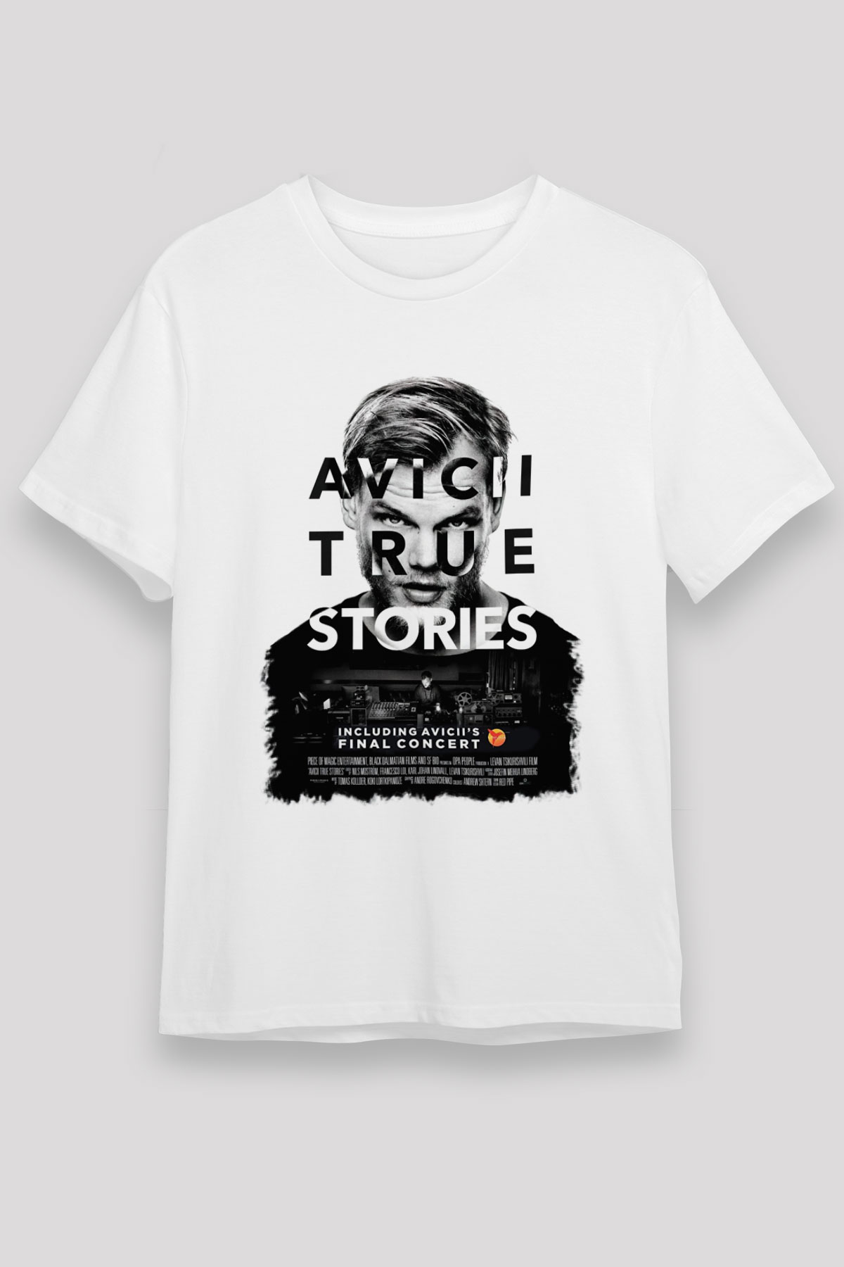 Avicii Beyaz Unisex Tişört T-Shirt - TişörtFabrikası