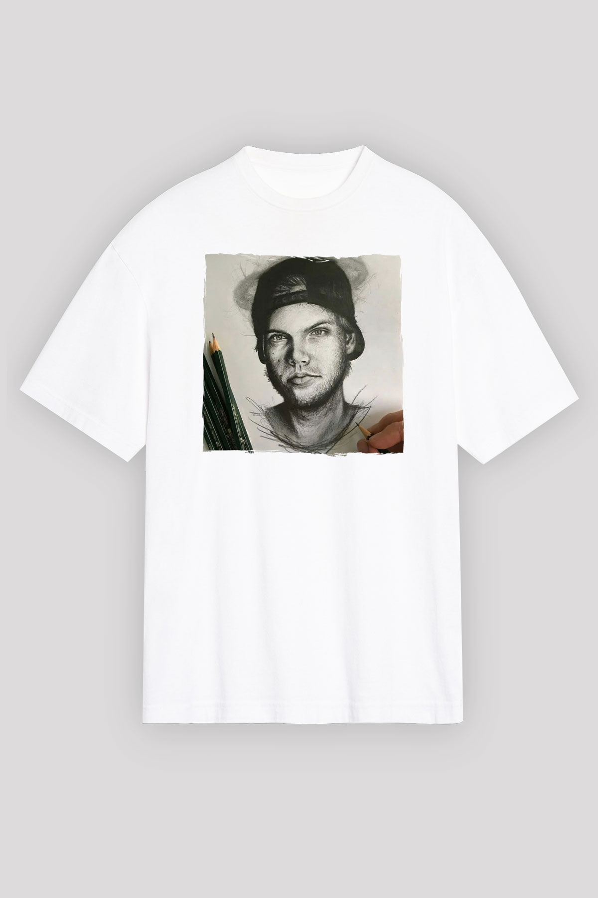 Avicii Beyaz Unisex Tişört T-Shirt - TişörtFabrikası