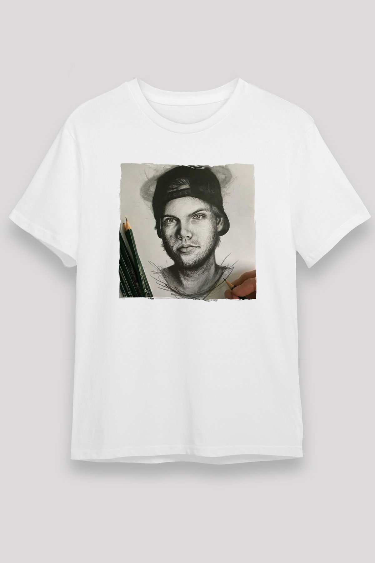 Avicii Beyaz Unisex Tişört T-Shirt - TişörtFabrikası