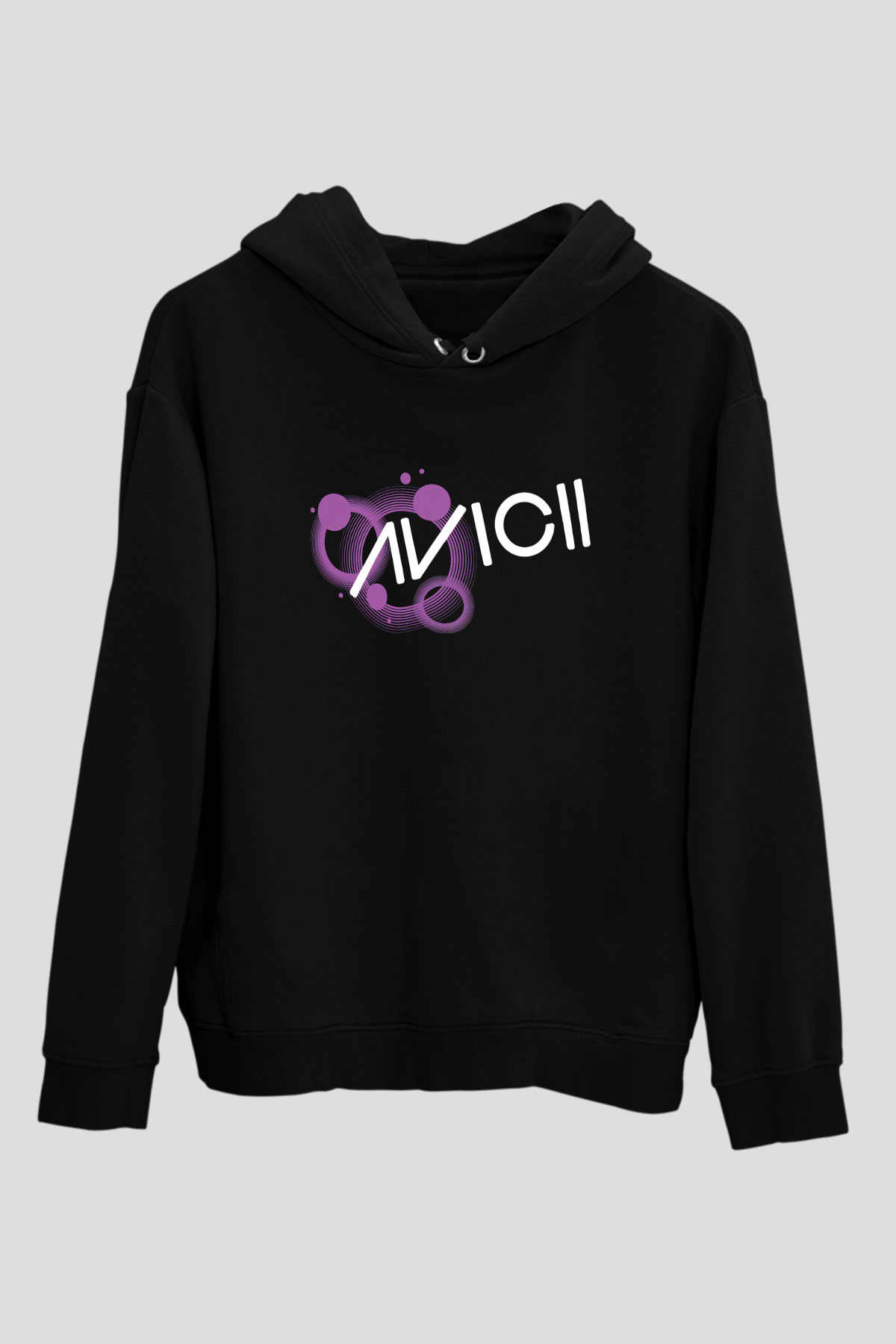 Avicii Siyah Unisex Kapüşonlu Sweatshirt
