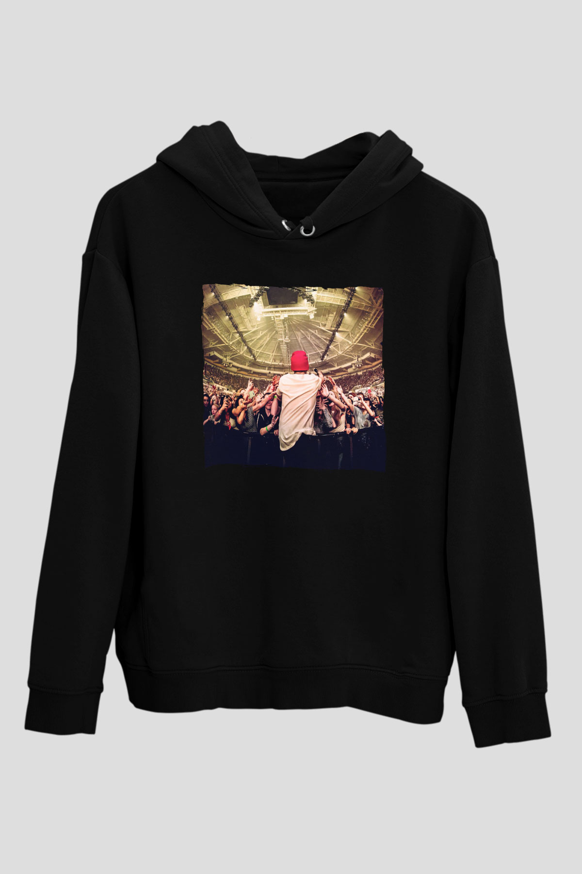 Avicii Siyah Unisex Kapüşonlu Sweatshirt