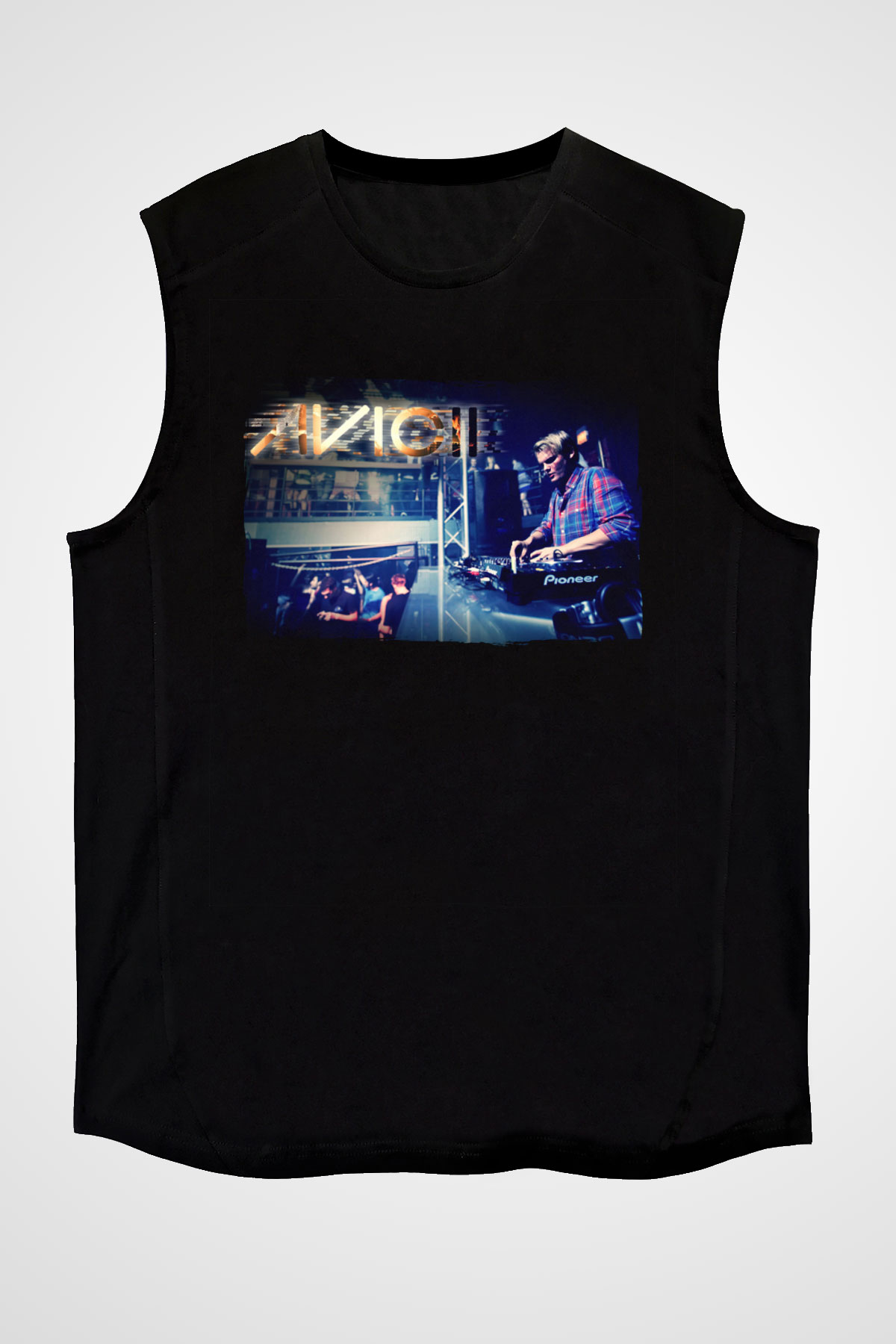 Avicii Siyah Unisex Kolsuz Tişört