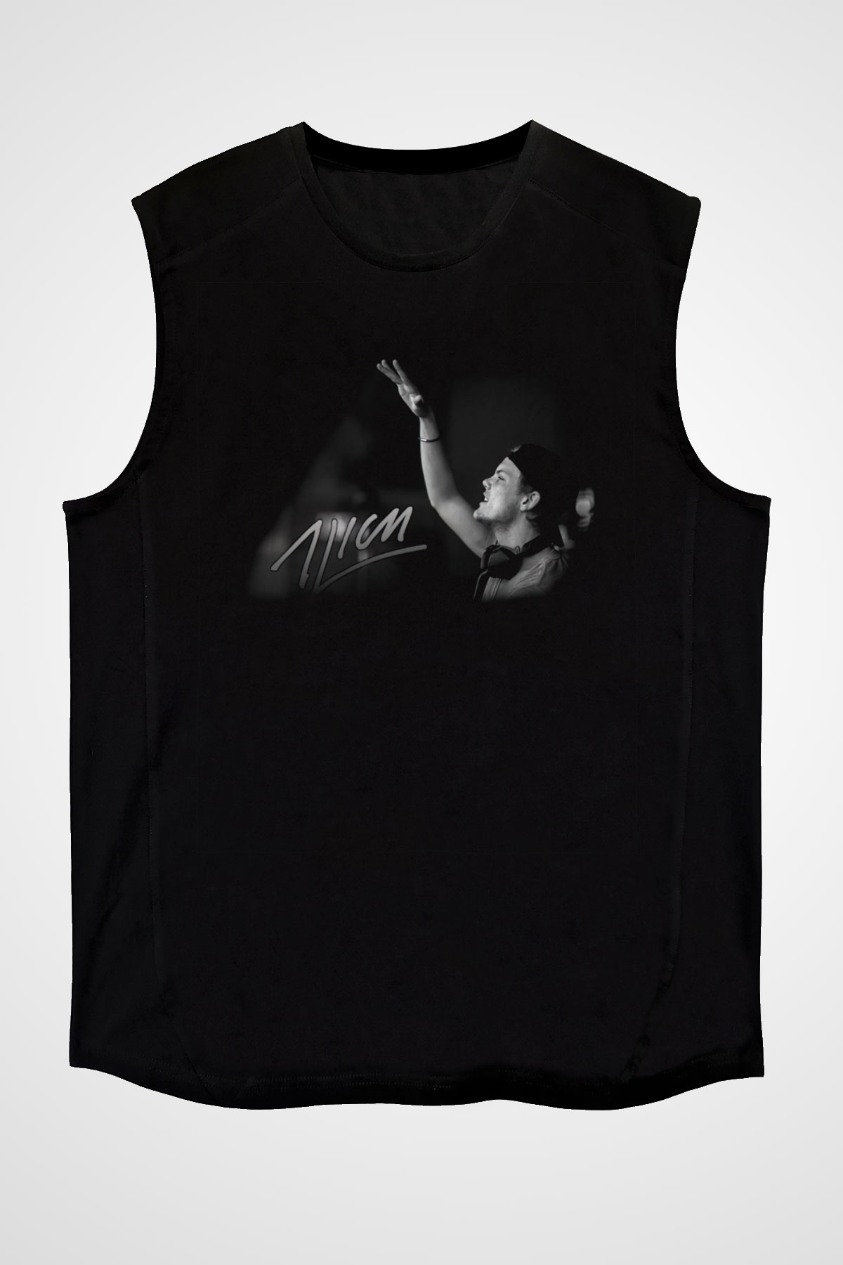 Avicii Siyah Unisex Kolsuz Tişört