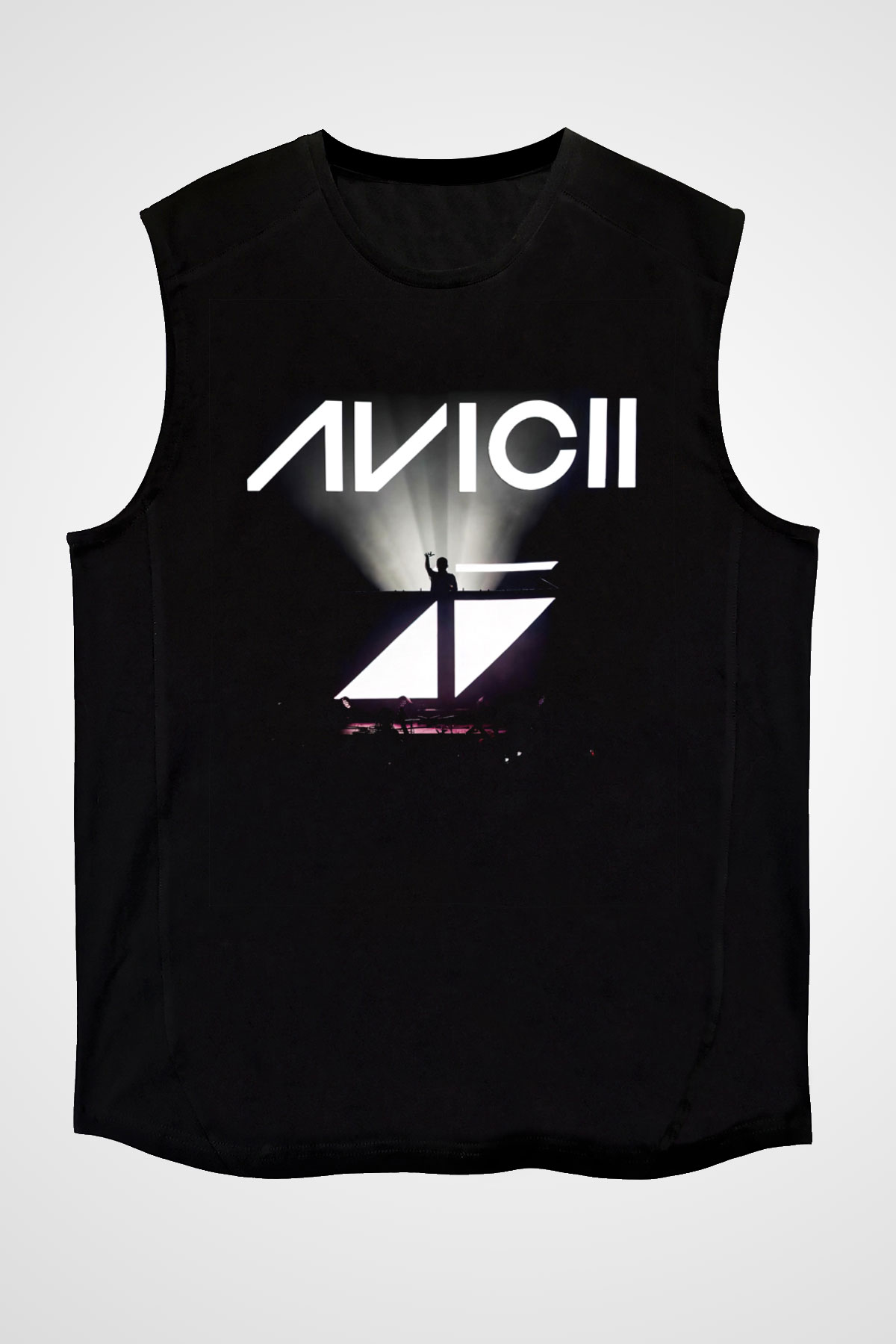 Avicii Siyah Unisex Kolsuz Tişört