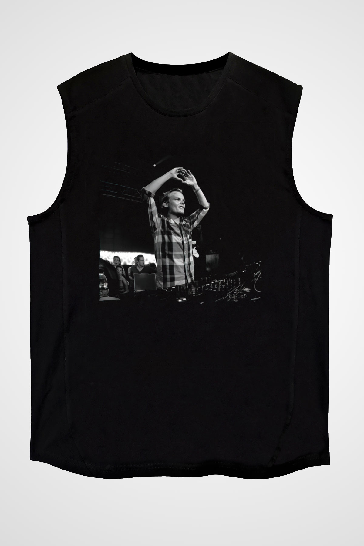 Avicii Siyah Unisex Kolsuz Tişört