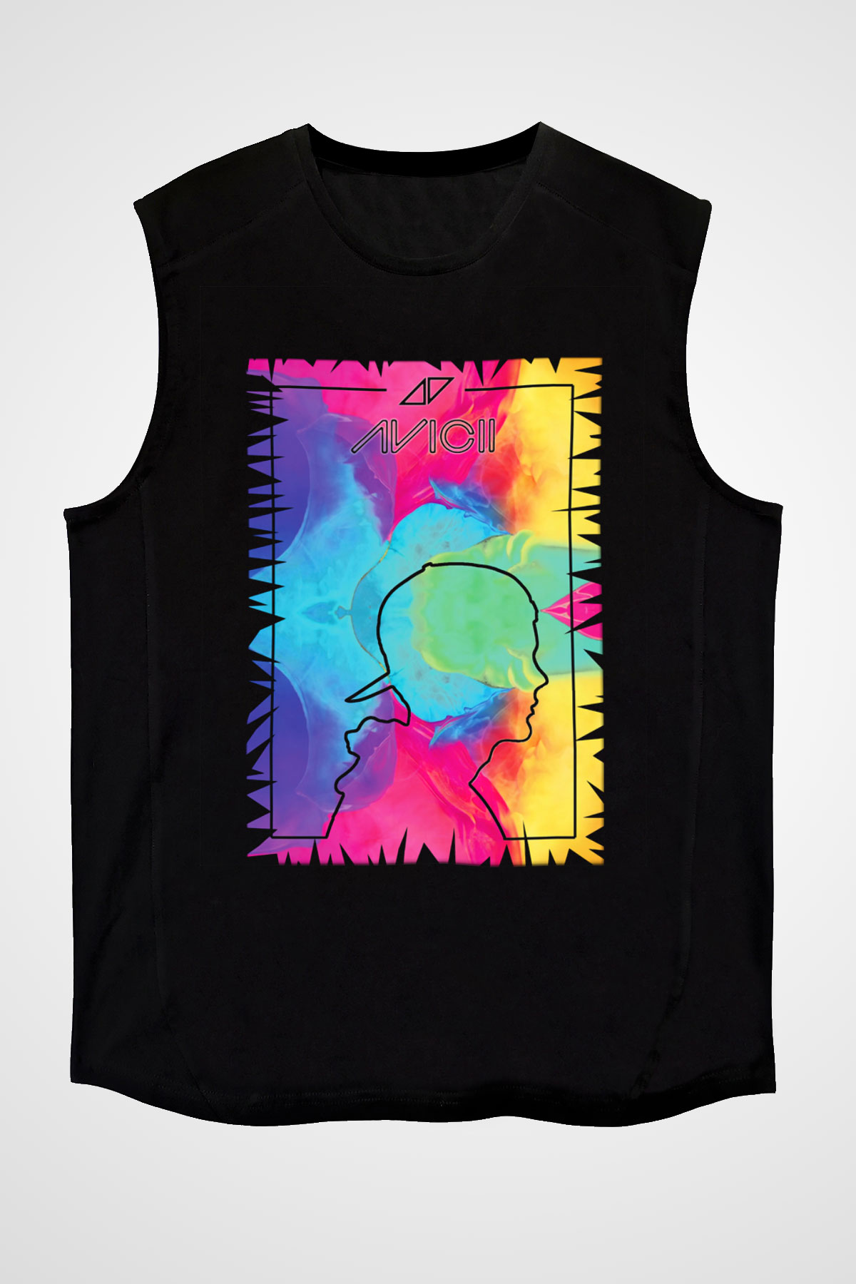 Avicii Siyah Unisex Kolsuz Tişört