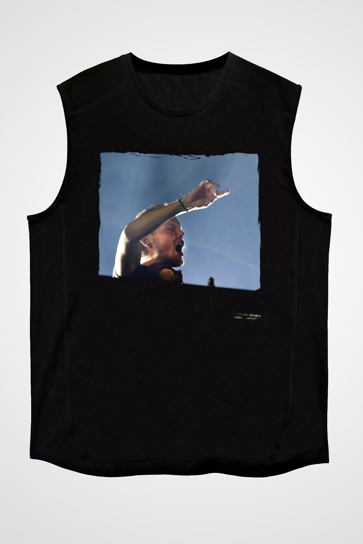 Avicii Siyah Unisex Kolsuz Tişört
