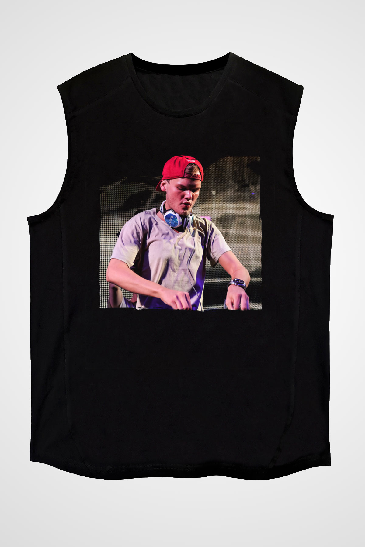 Avicii Siyah Unisex Kolsuz Tişört