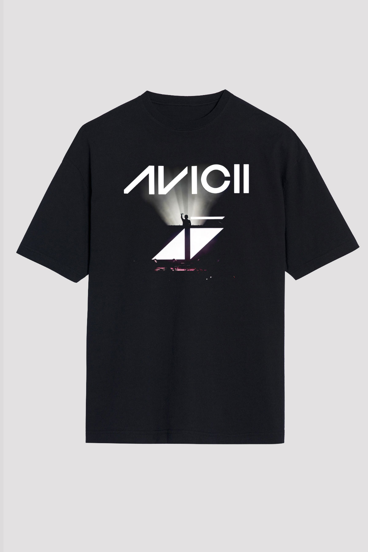 Avicii Siyah Unisex Oversize Tişört T-Shirt