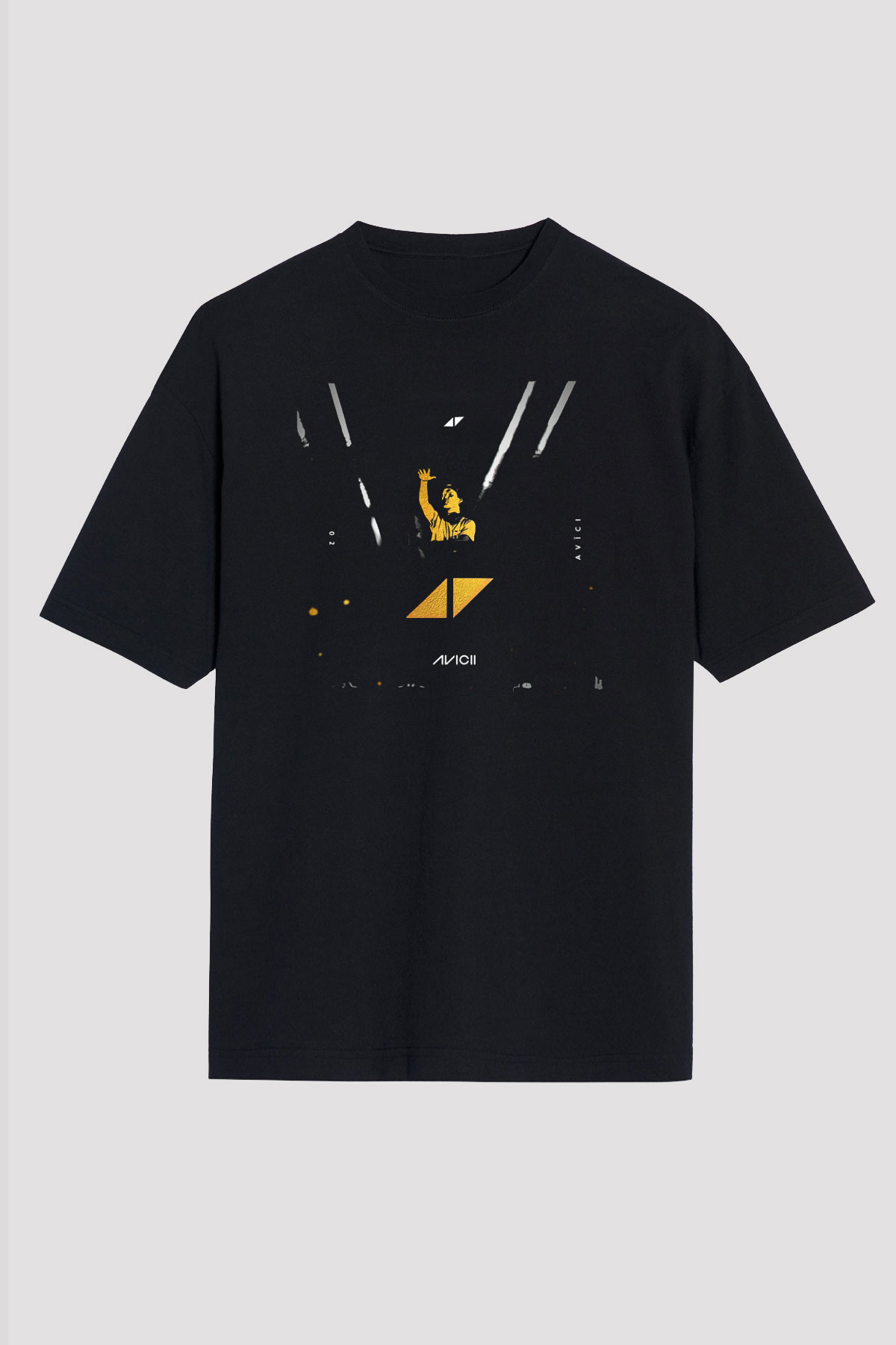 Avicii Siyah Unisex Oversize Tişört T-Shirt