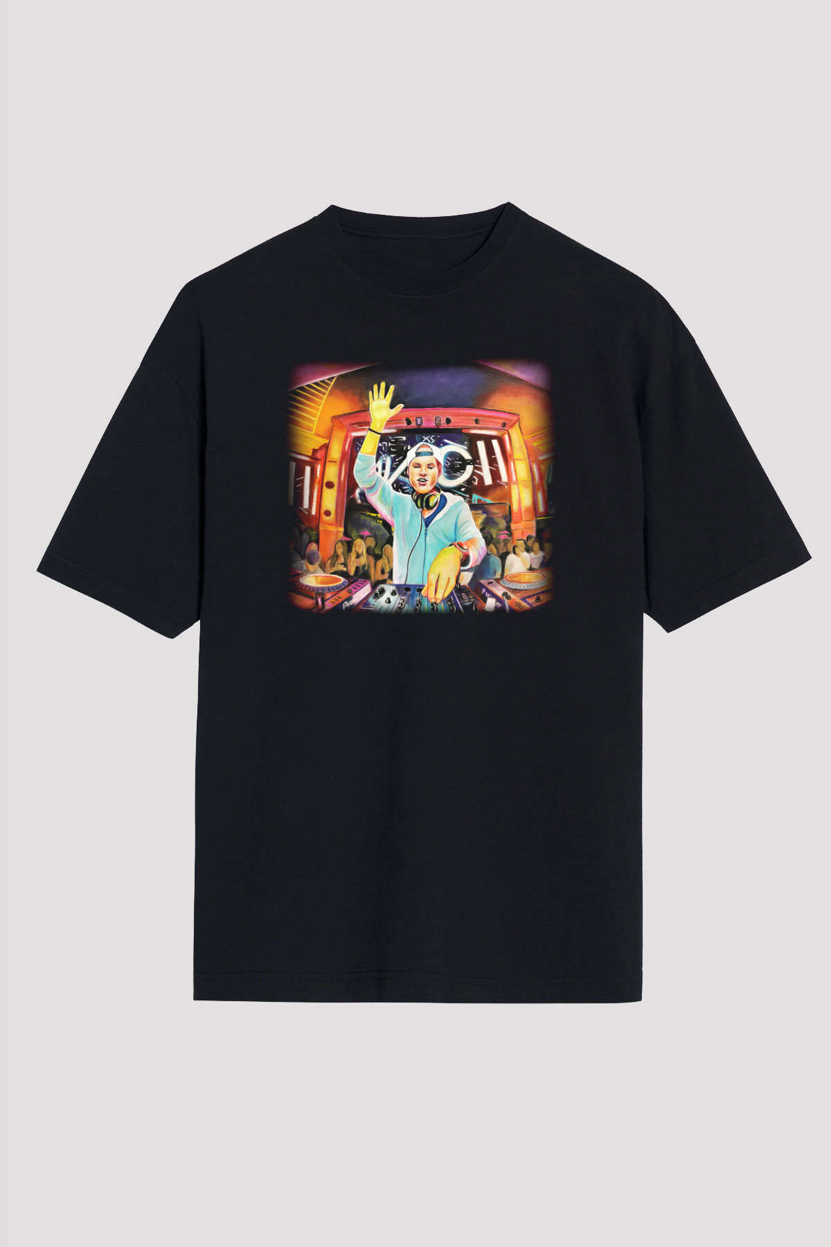 Avicii Siyah Unisex Oversize Tişört T-Shirt