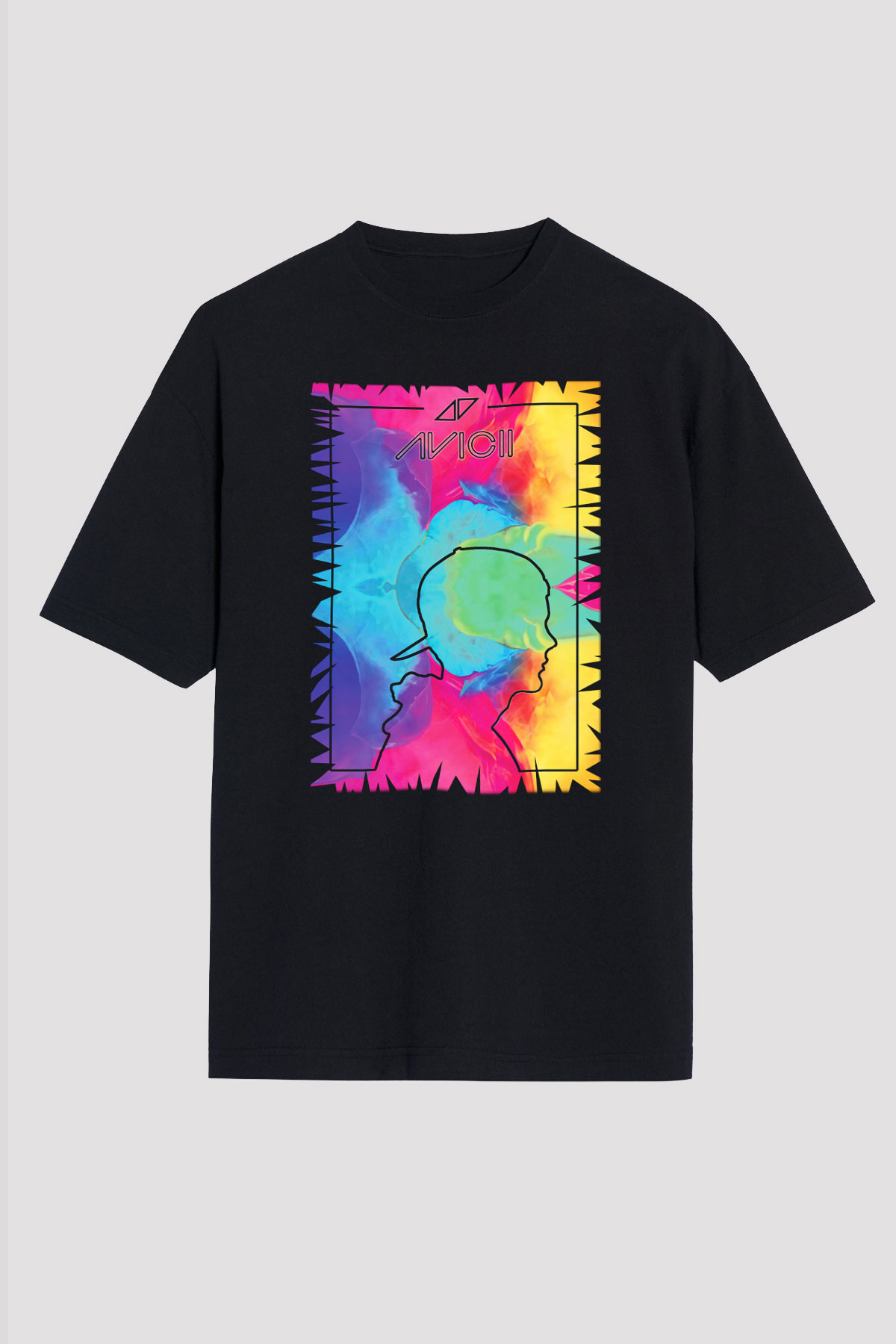 Avicii Siyah Unisex Oversize Tişört T-Shirt