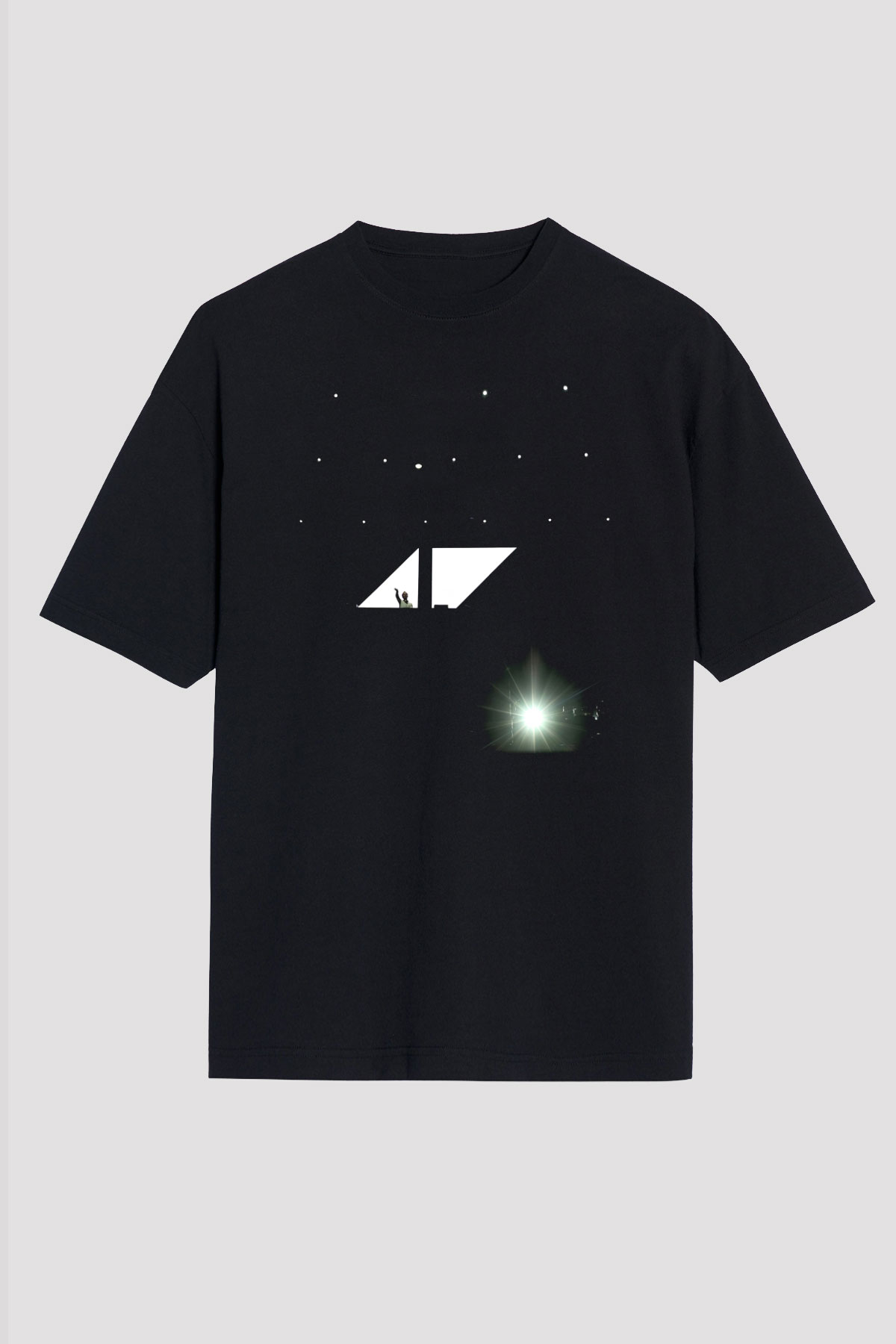 Avicii Siyah Unisex Oversize Tişört T-Shirt