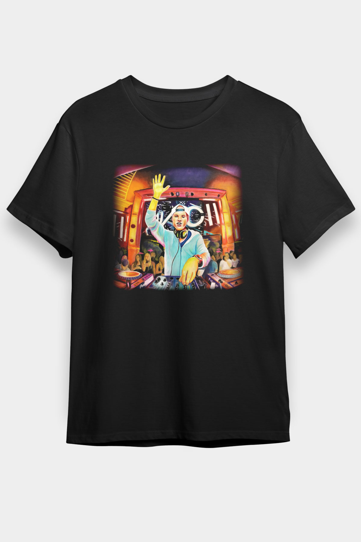 Avicii Siyah Unisex Tişört T-Shirt - TişörtFabrikası