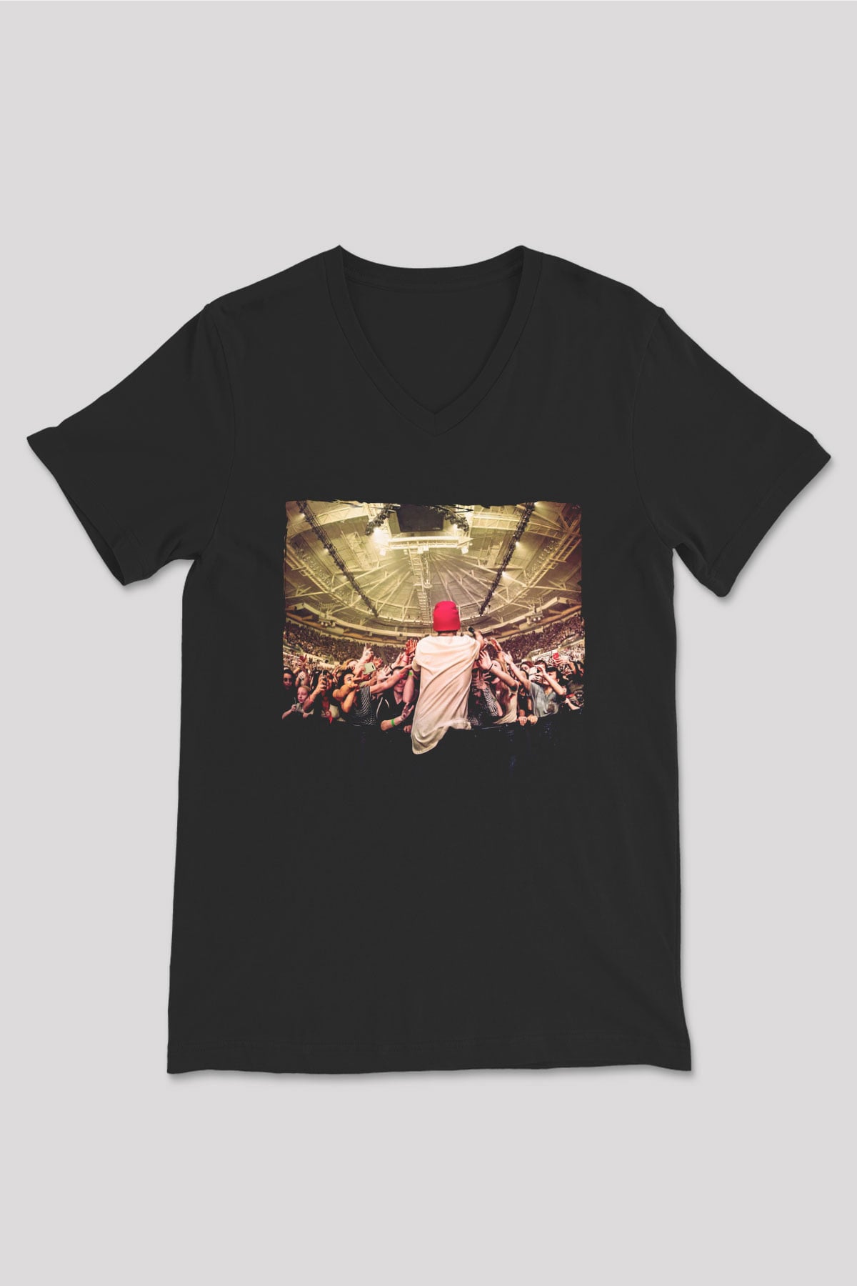 Avicii Siyah Unisex V Yaka Tişört