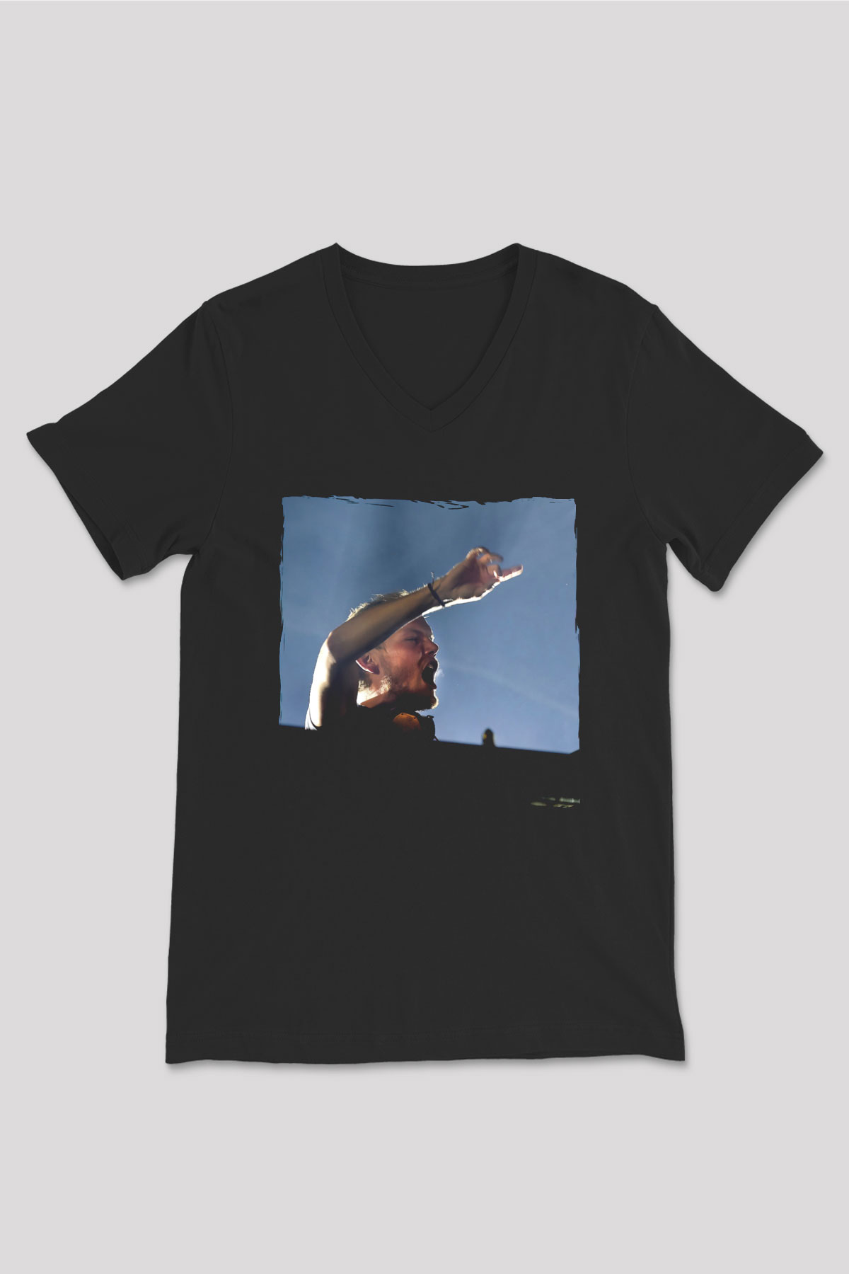 Avicii Siyah Unisex V Yaka Tişört