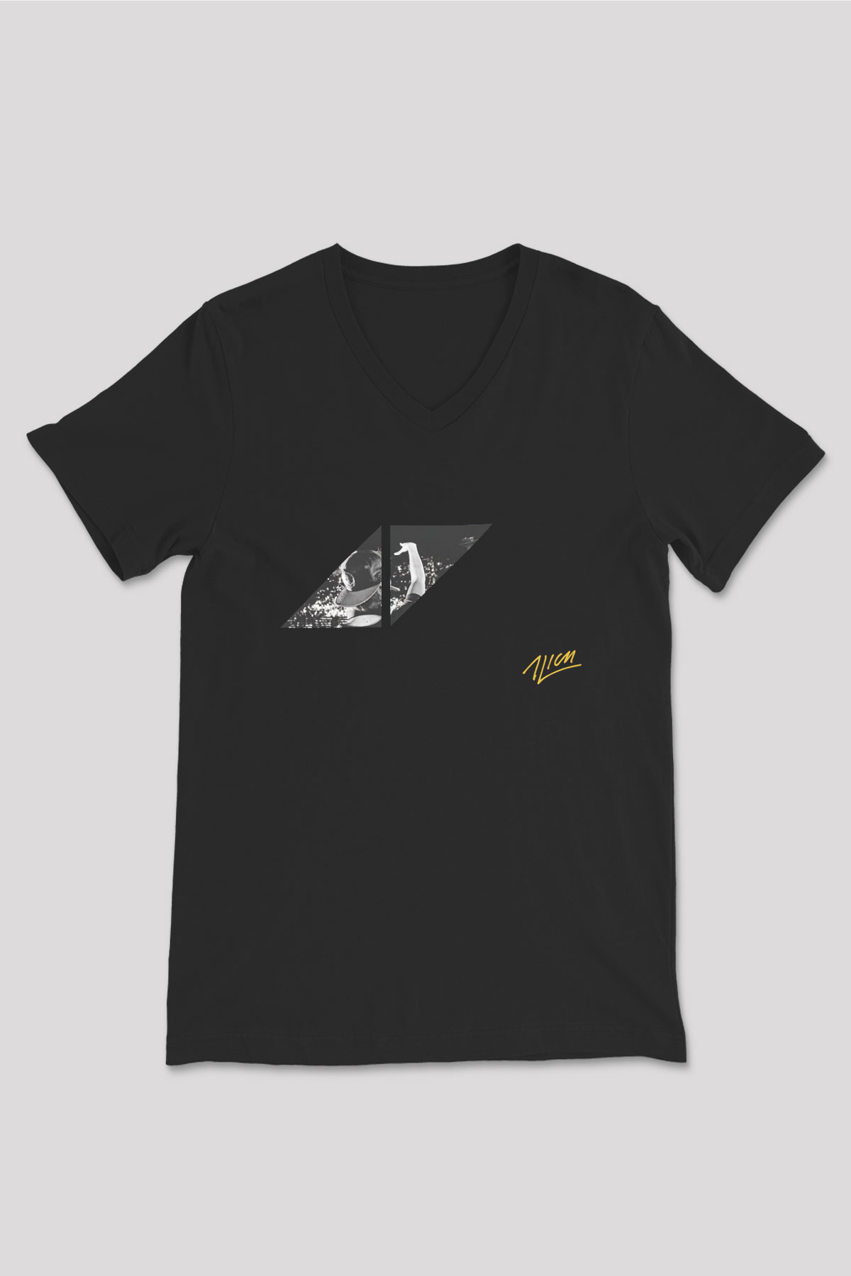 Avicii Siyah Unisex V Yaka Tişört