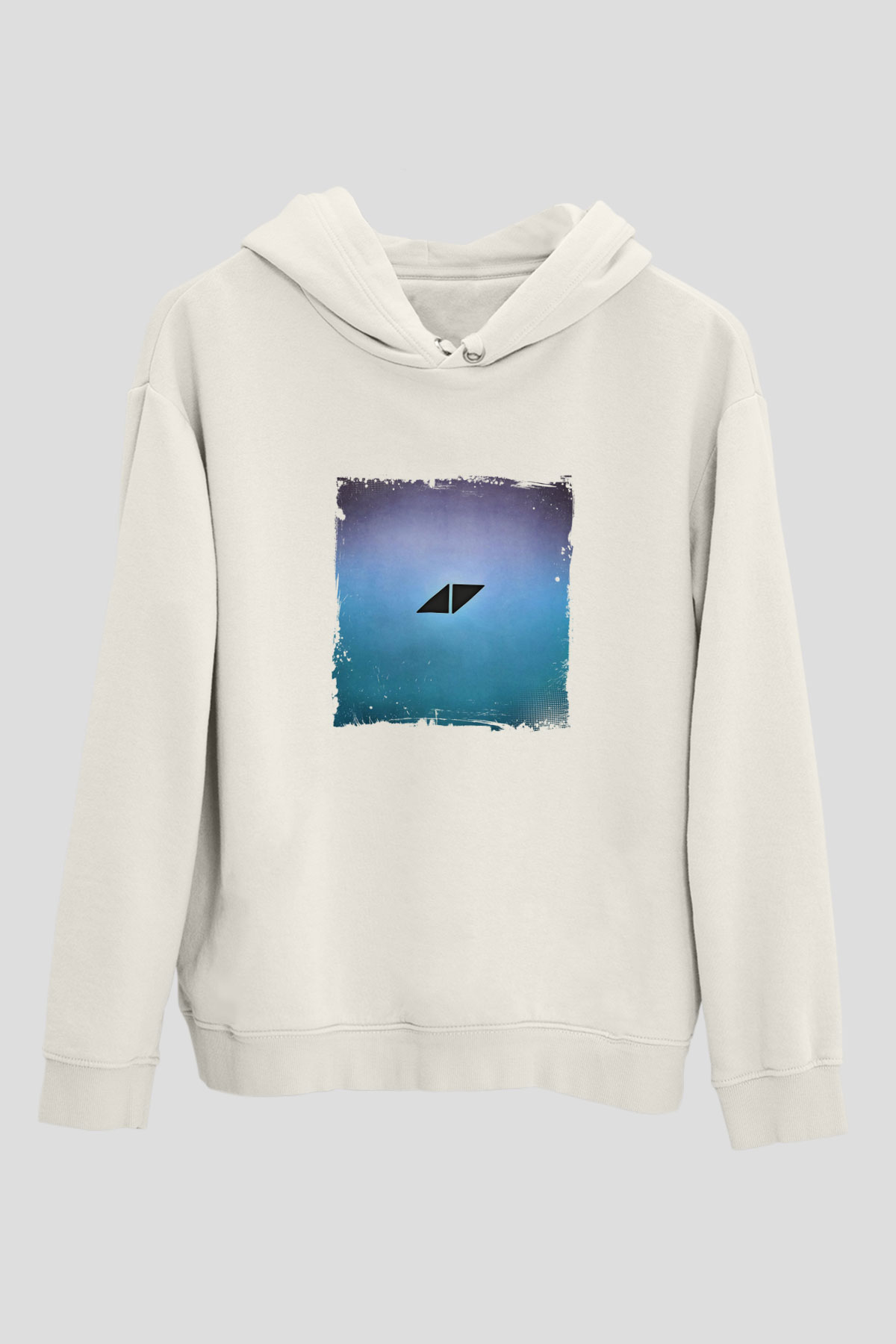 AviciiBaskılı Beyaz Hoodie